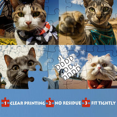 Selfie Cat Animal Jigsaw Puzzle 1000 Pieces