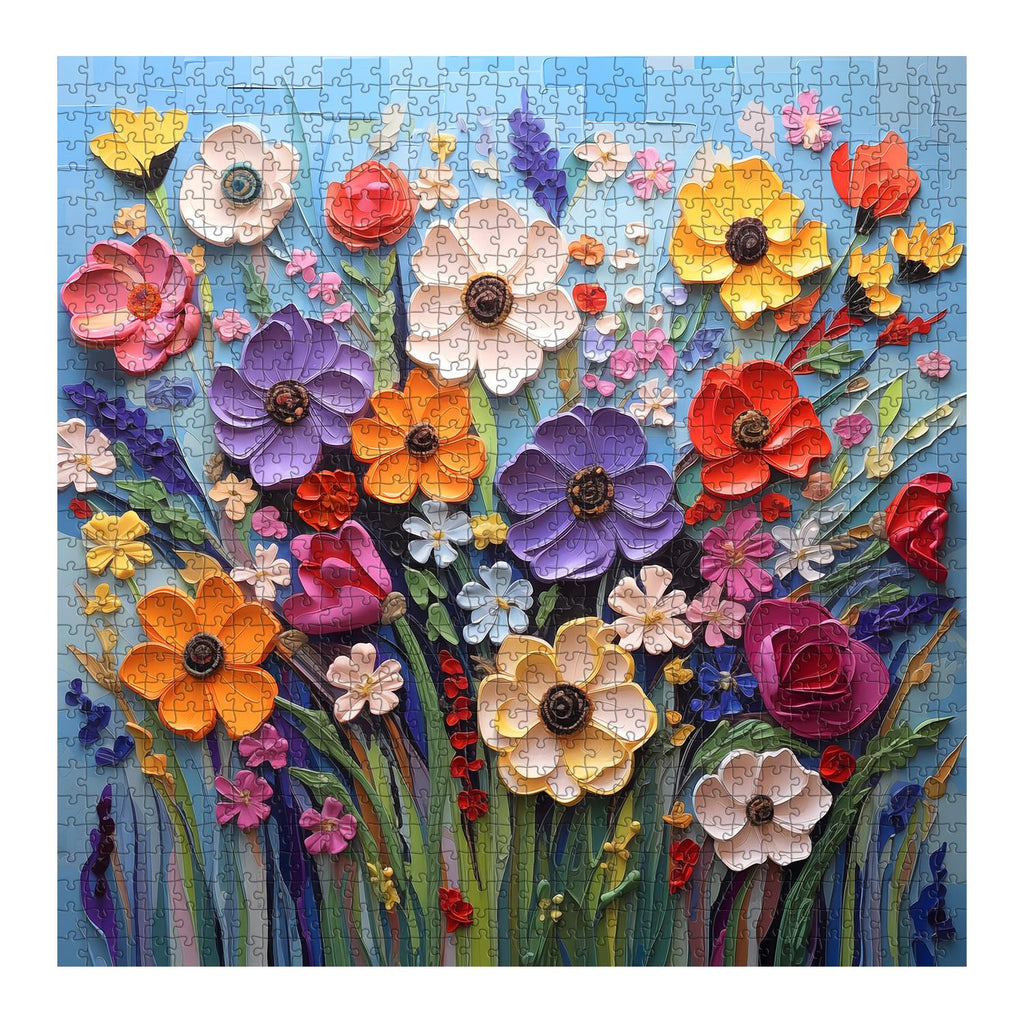 Colorful Flower Jigsaw Puzzle 1000 Pieces – Tdd Toy