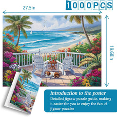 Beach Lounger Jigsaw Puzzle 1000 Pieces