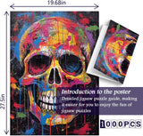 Colorful Skull Jigsaw Puzzle 1000 Pieces