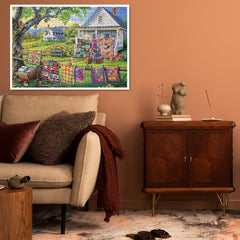 Grandma with Quilt Jigsaw Puzzle 1000 Pieces
