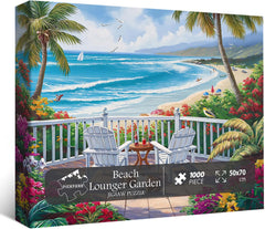 Beach Lounger Jigsaw Puzzle 1000 Pieces