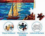 Stained Glass Lighthouse Jigsaw Puzzles 1000 Pieces