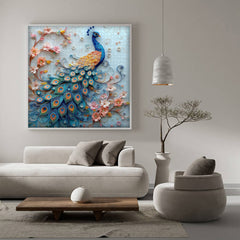 Peacock Feathered Art Jigsaw Puzzle 1000 Pieces