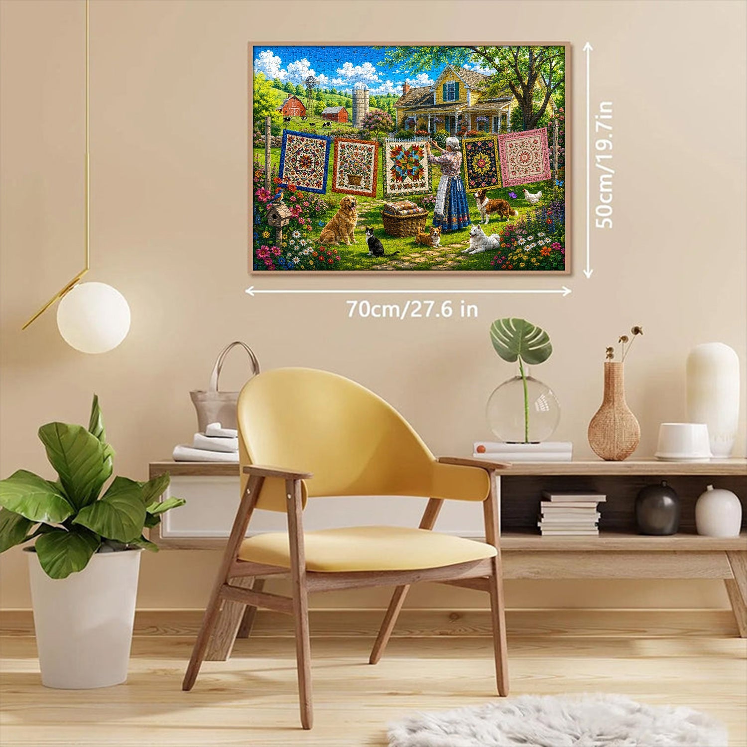 Farm Quilting Time Jigsaw Puzzle 1000 Pieces