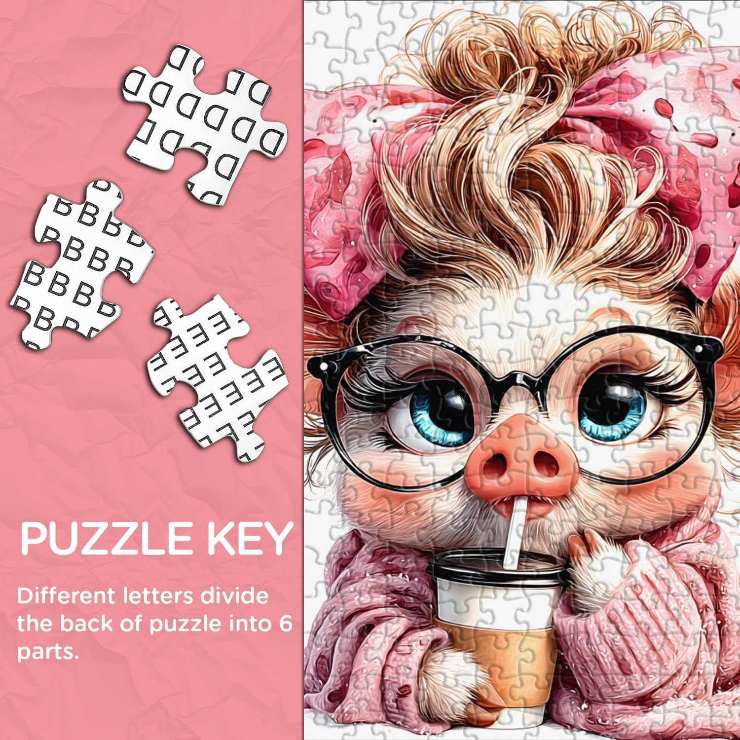 Piglet Coffee Break Jigsaw Puzzle 1000 Pieces