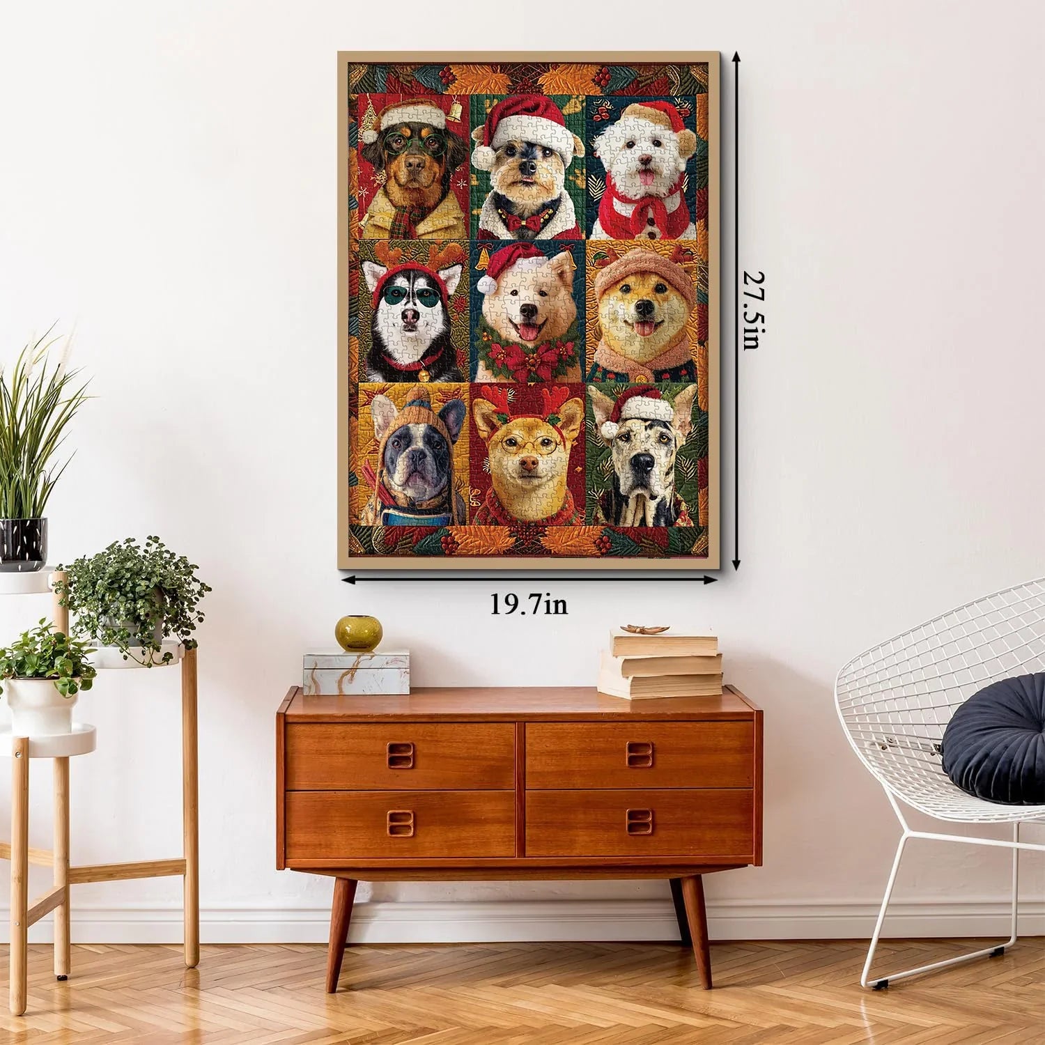 Christmas Dogs Jigsaw Puzzle 1000 Pieces