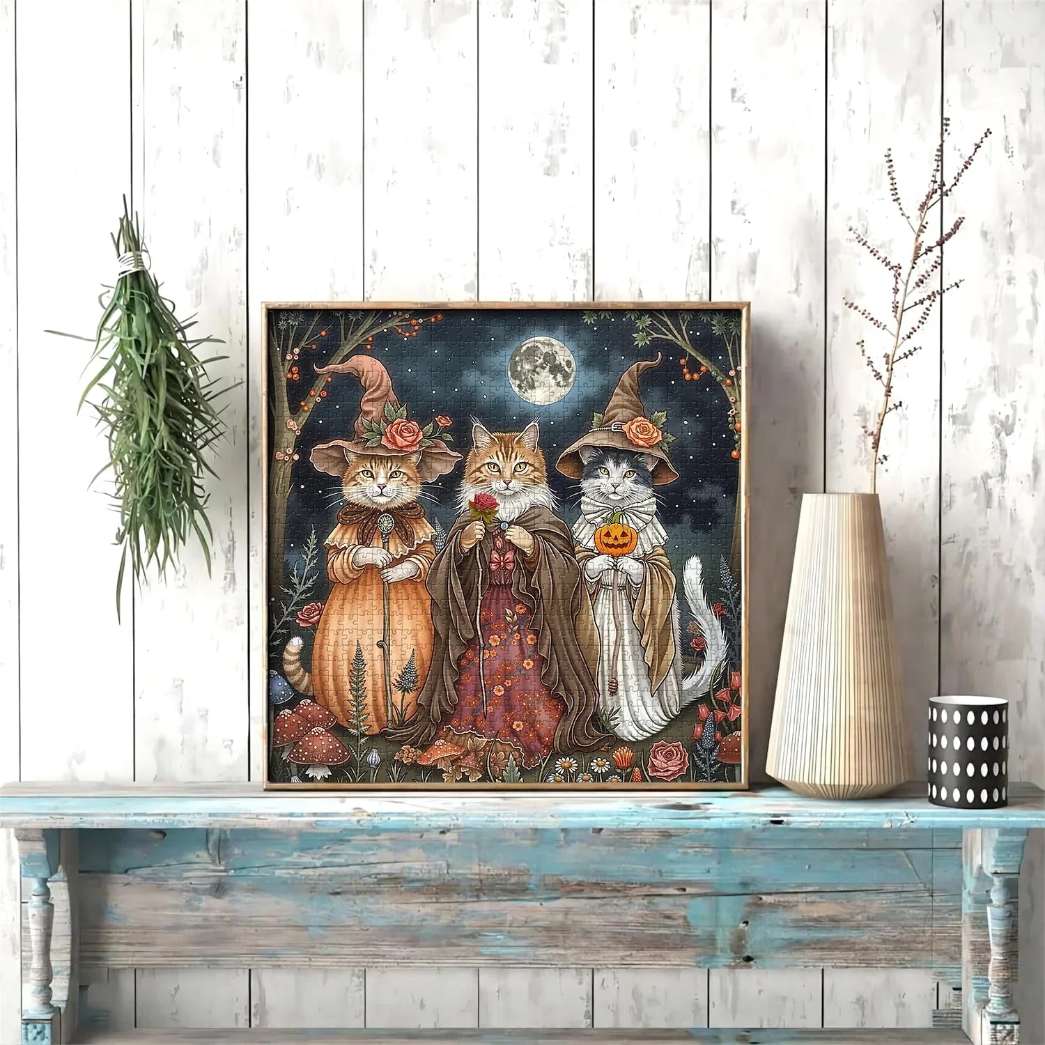 Mystic Cat Witches Jigsaw Puzzle 1000 Pieces