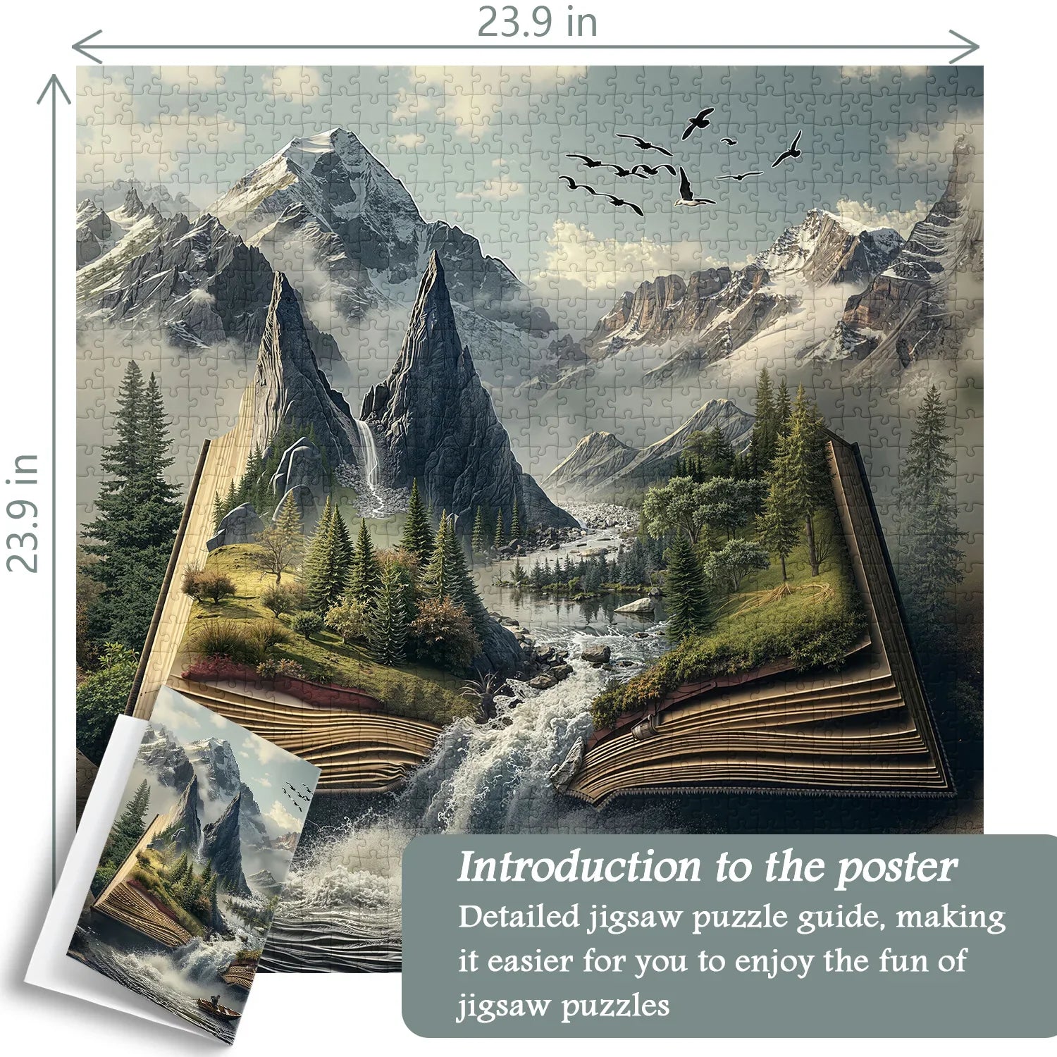Montagne Nel Libro Puzzle 1000 Pezzi