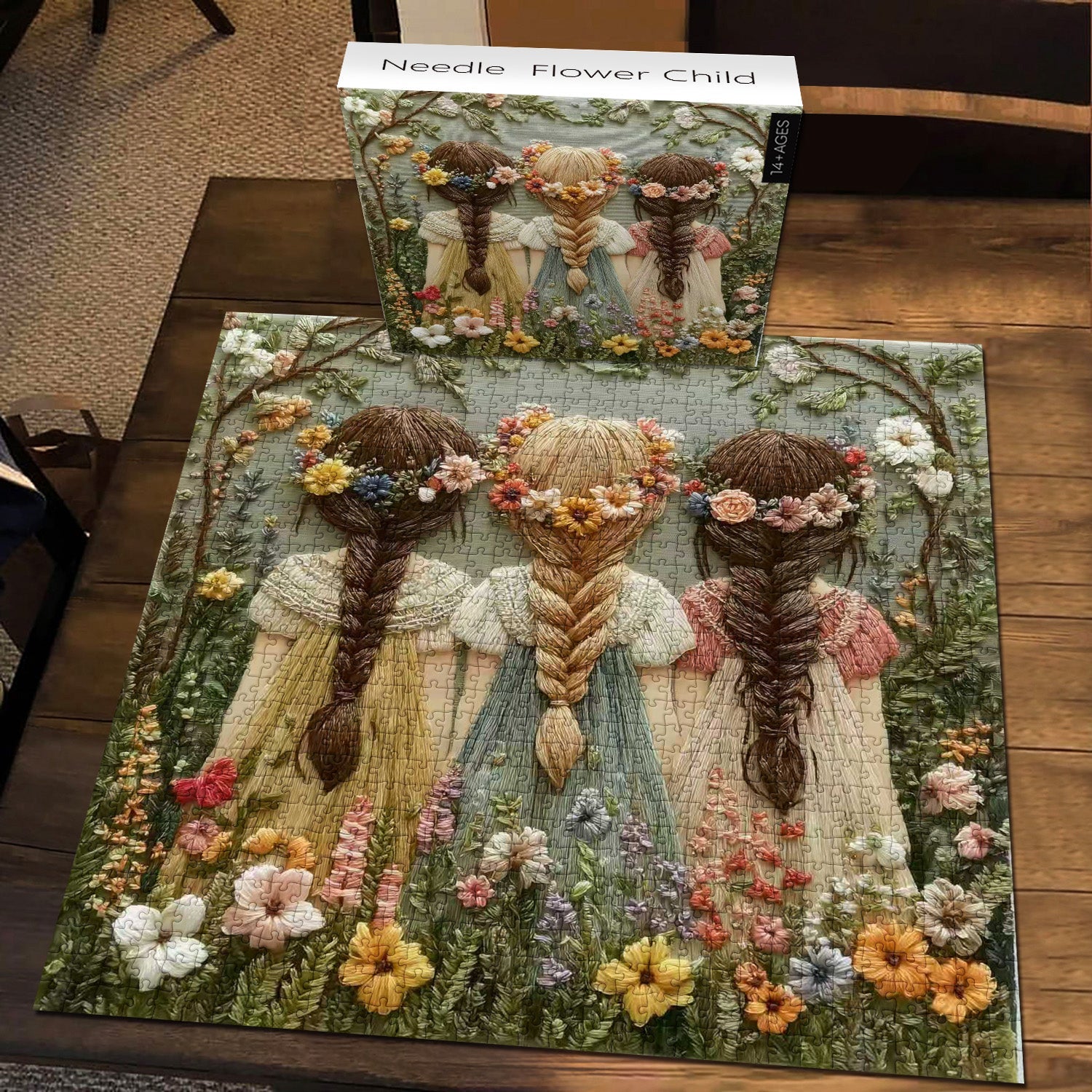 Needle Flower Child Jigsaw Puzzle 1000 Pieces