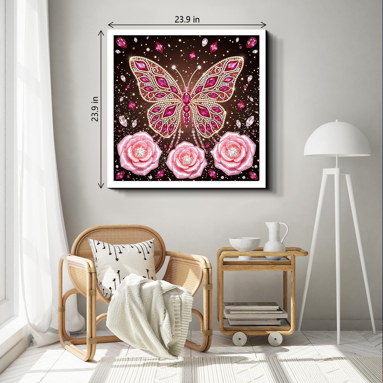 Puzzle papillon en cristal brillant 1000 pièces