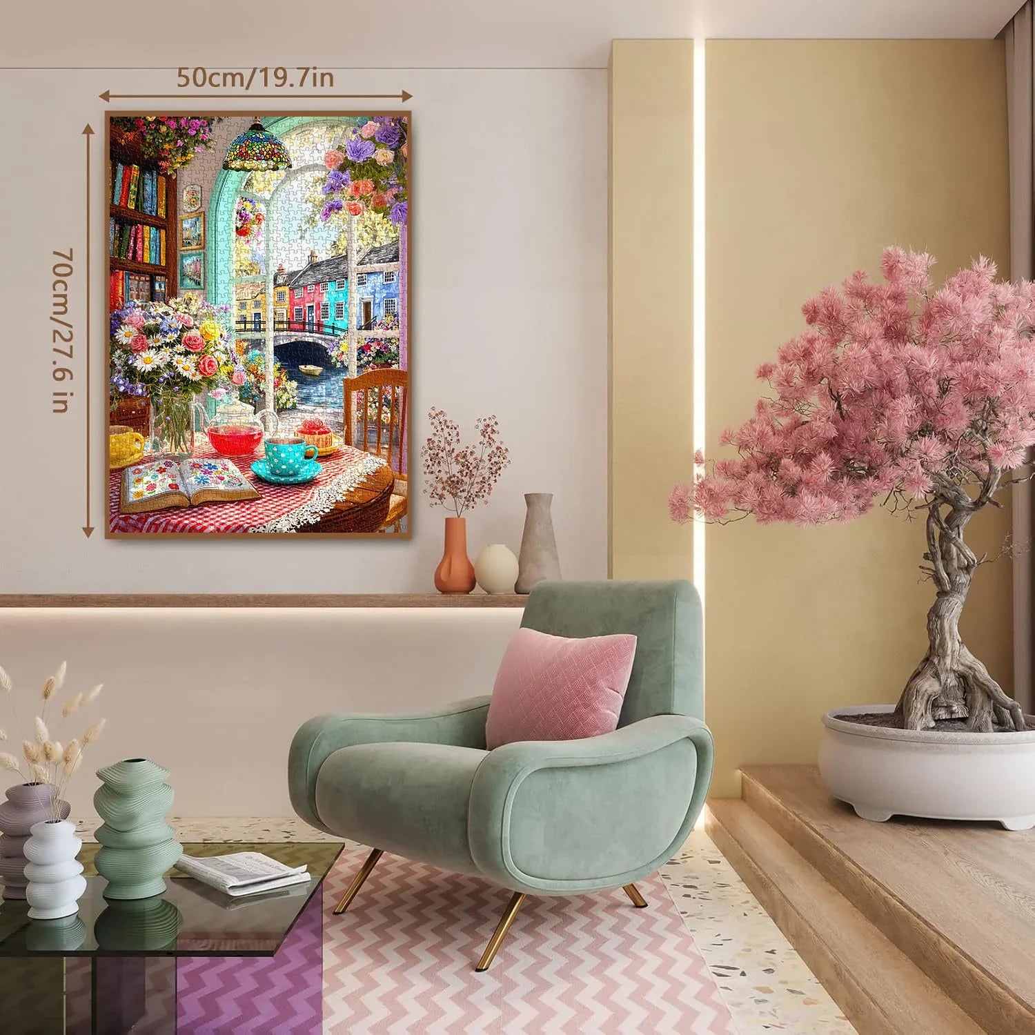 Teatime Canal Cottage Rompecabezas de 1000 piezas