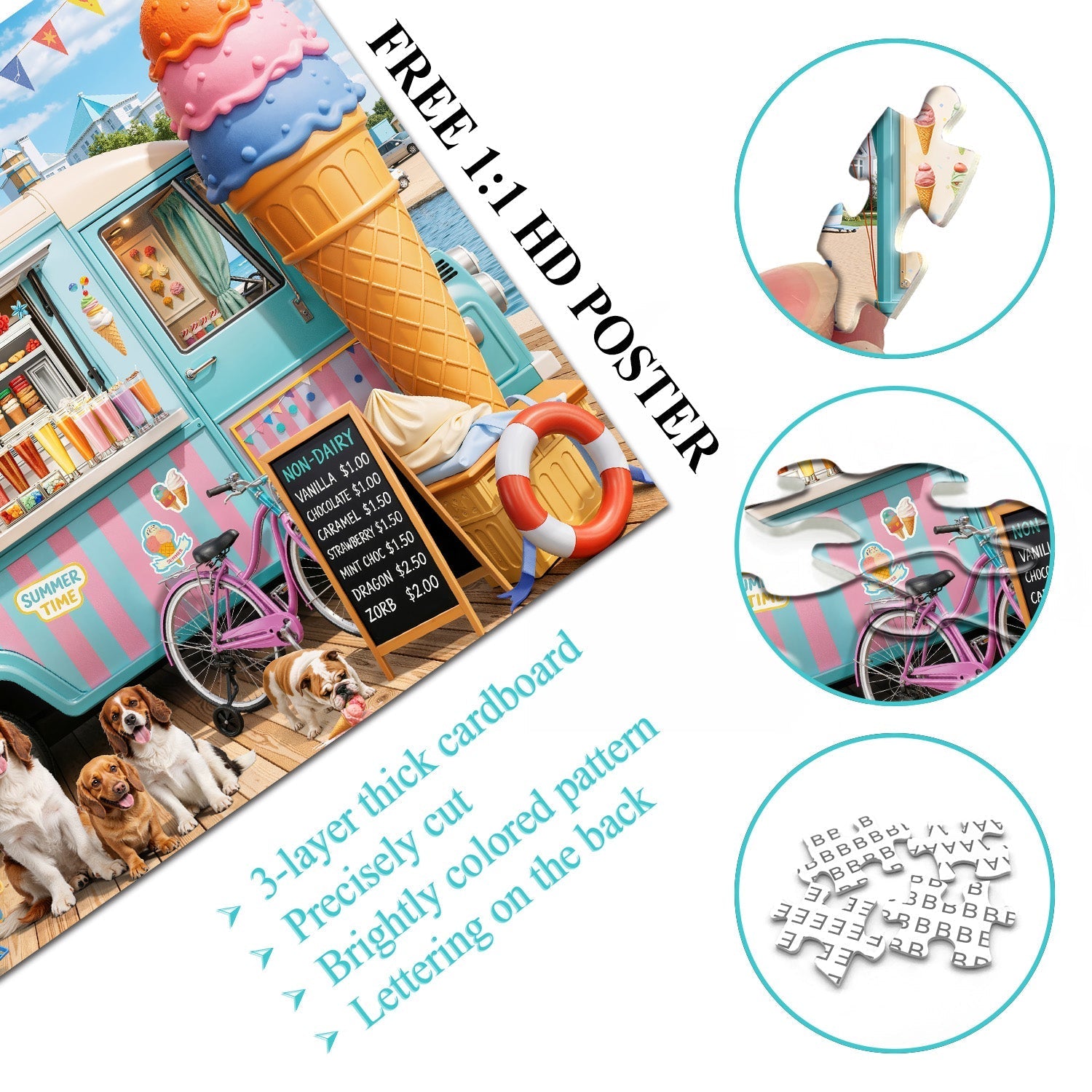 Puzzle Summer Scoops de 1000 piezas