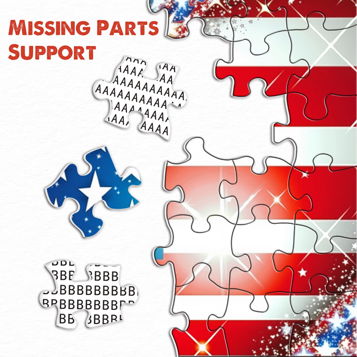 Patriot Heart Jigsaw Puzzle 1000 Pieces