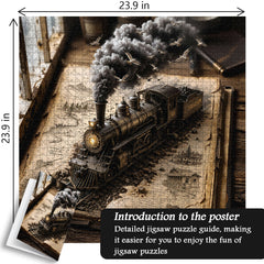 Vintage Book Trains Jigsaw Puzzle 1000 Pieces