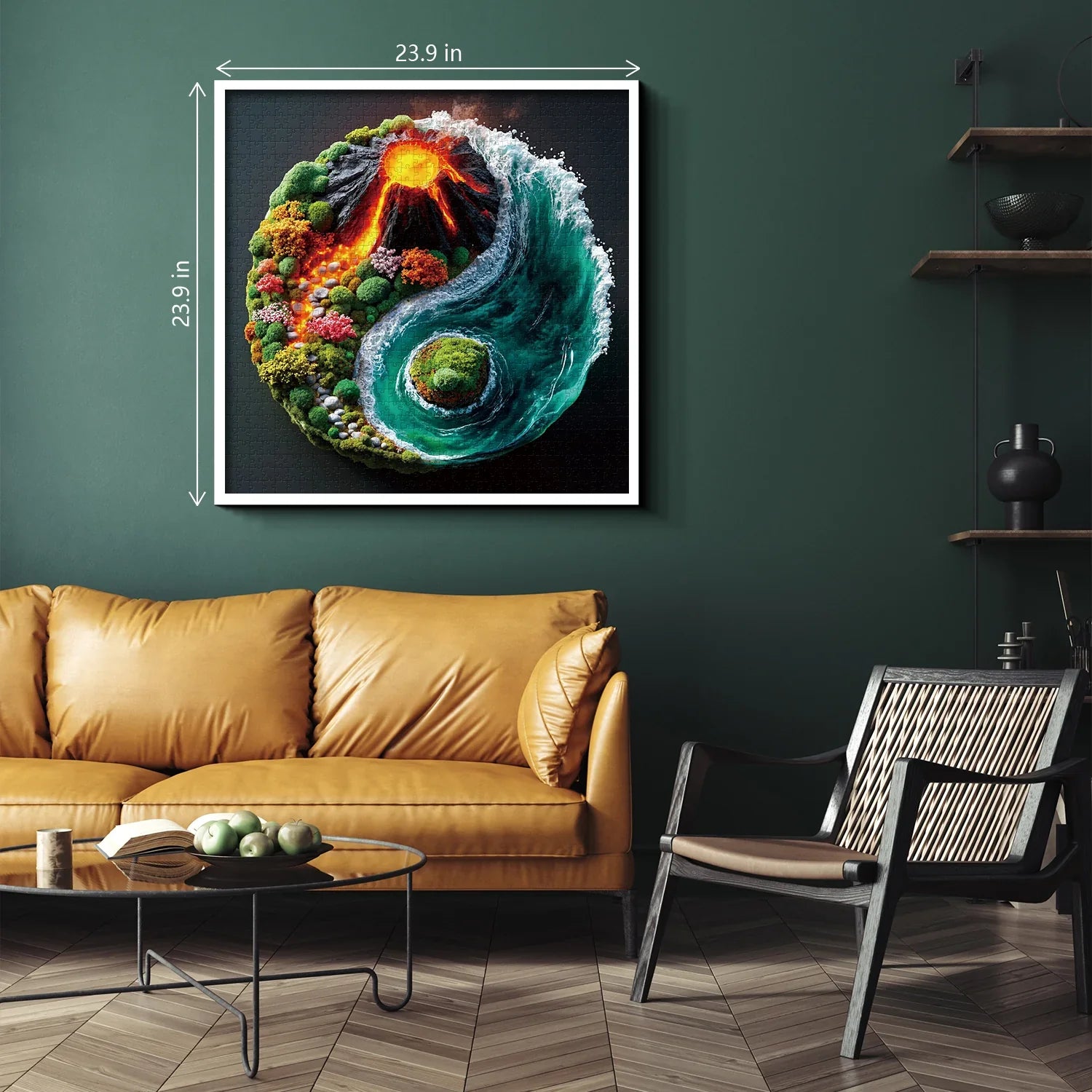 Flammen- und Gezeitenpuzzle 1000 Teile