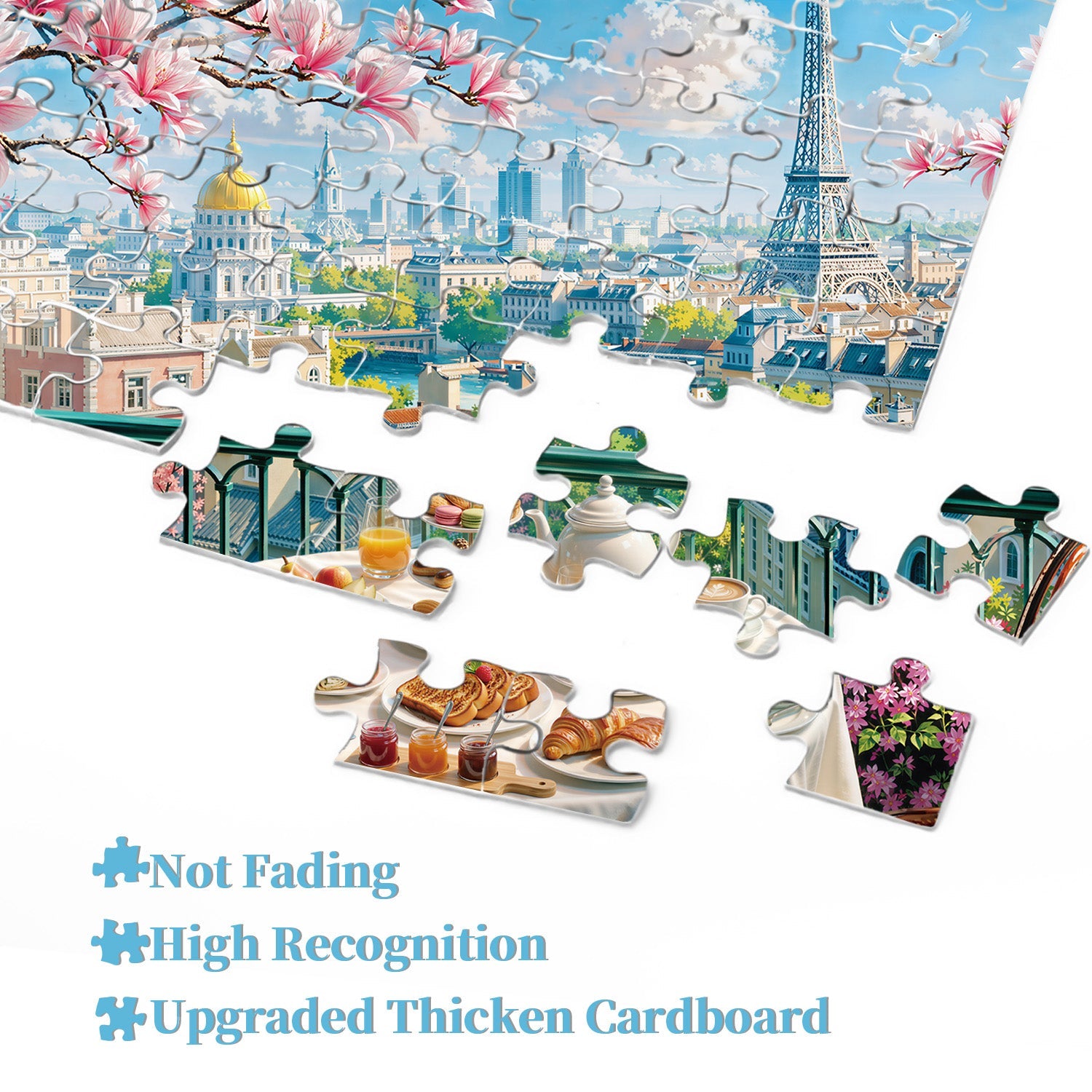 Breakfast in Paris Jigsaw Puzzle 1000 Pieces