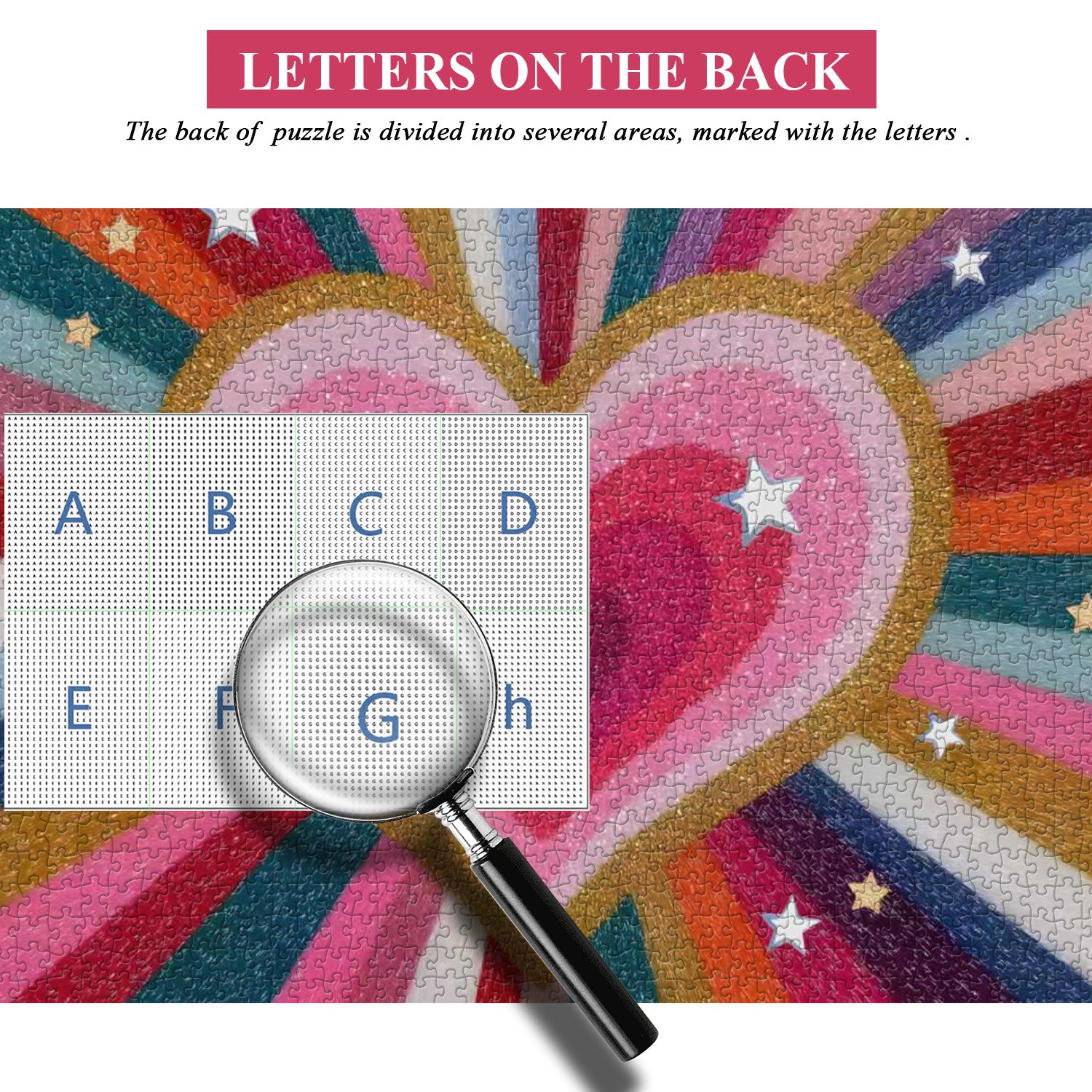 Puzzle Corazón Arcoiris 1000 Piezas