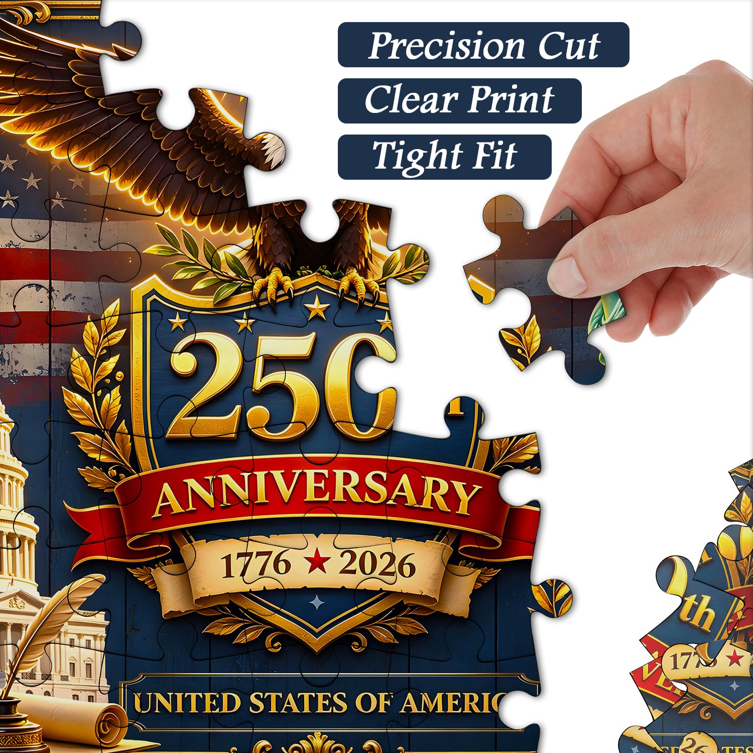American 250th Anniversary Jigsaw Puzzle 1000 Pieces