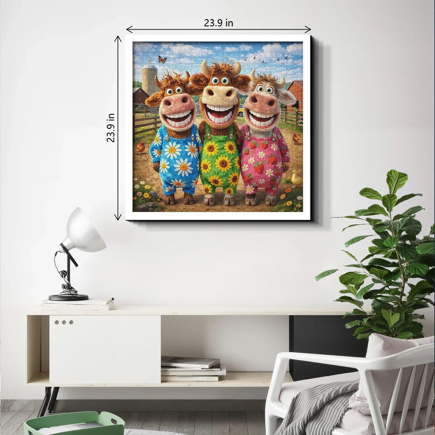 Happy Farm Friends Jigsaw Puzzle 1000 Pieces