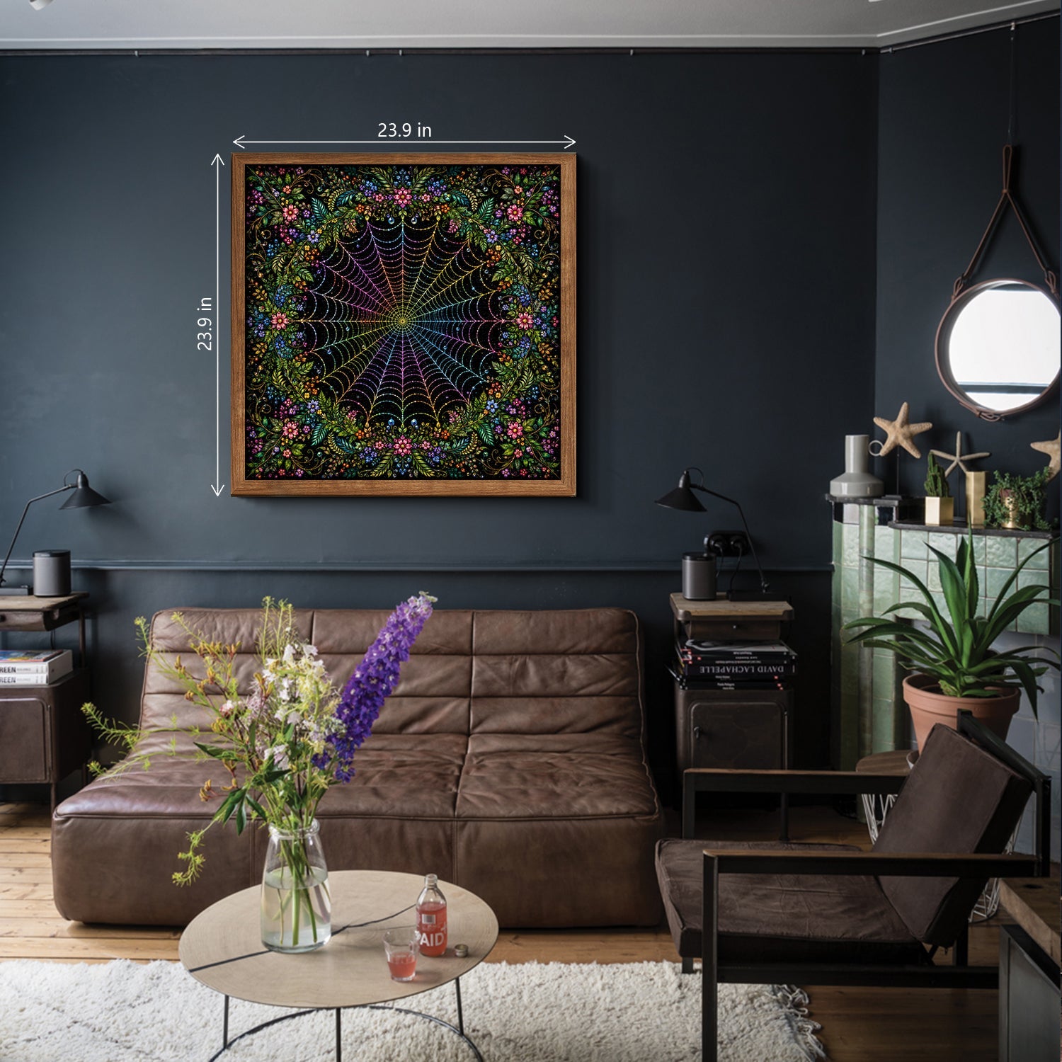 Blumenspinnennetz-Puzzle 1000 Teile