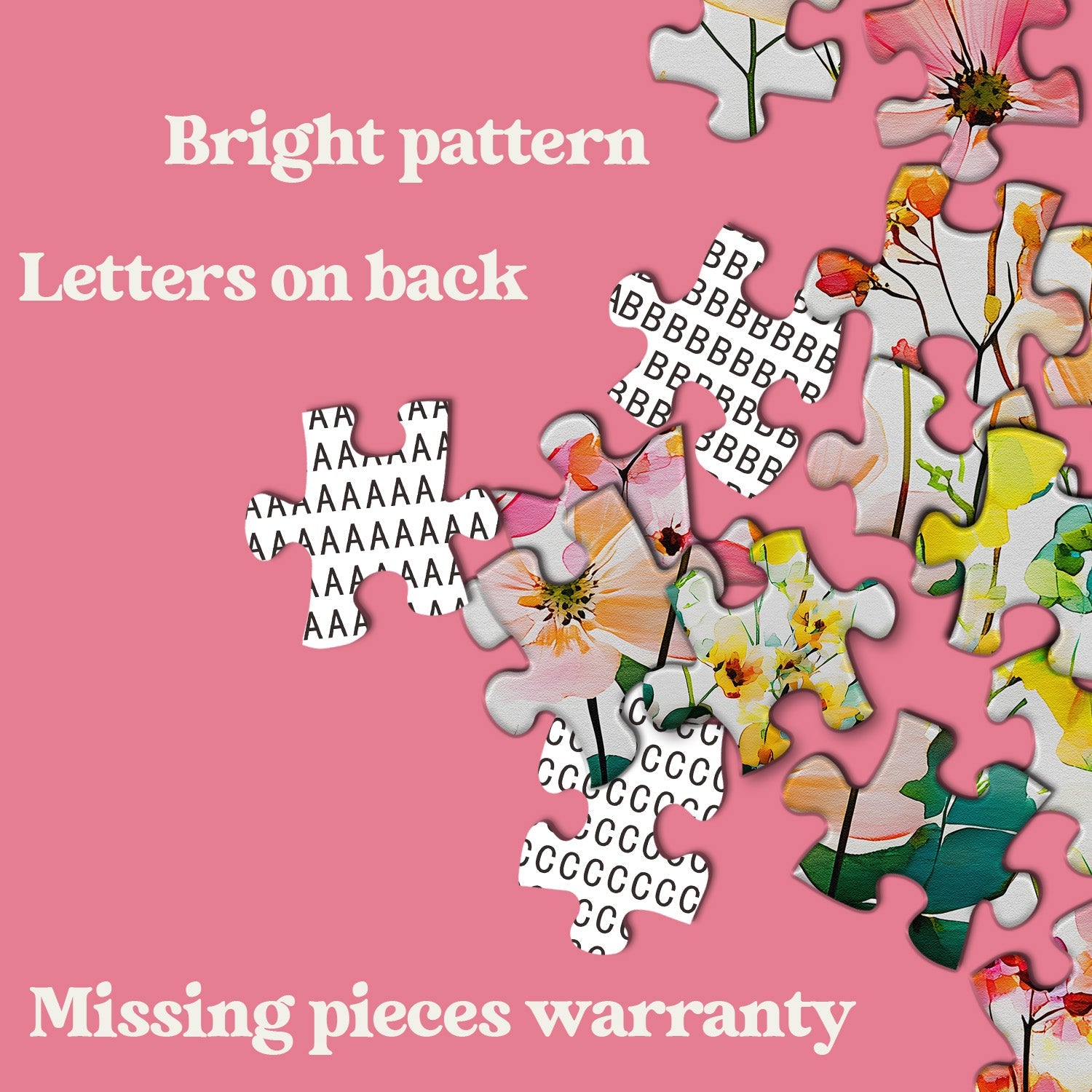 Pastel Wildflowers Jigsaw Puzzle 1000 Pieces