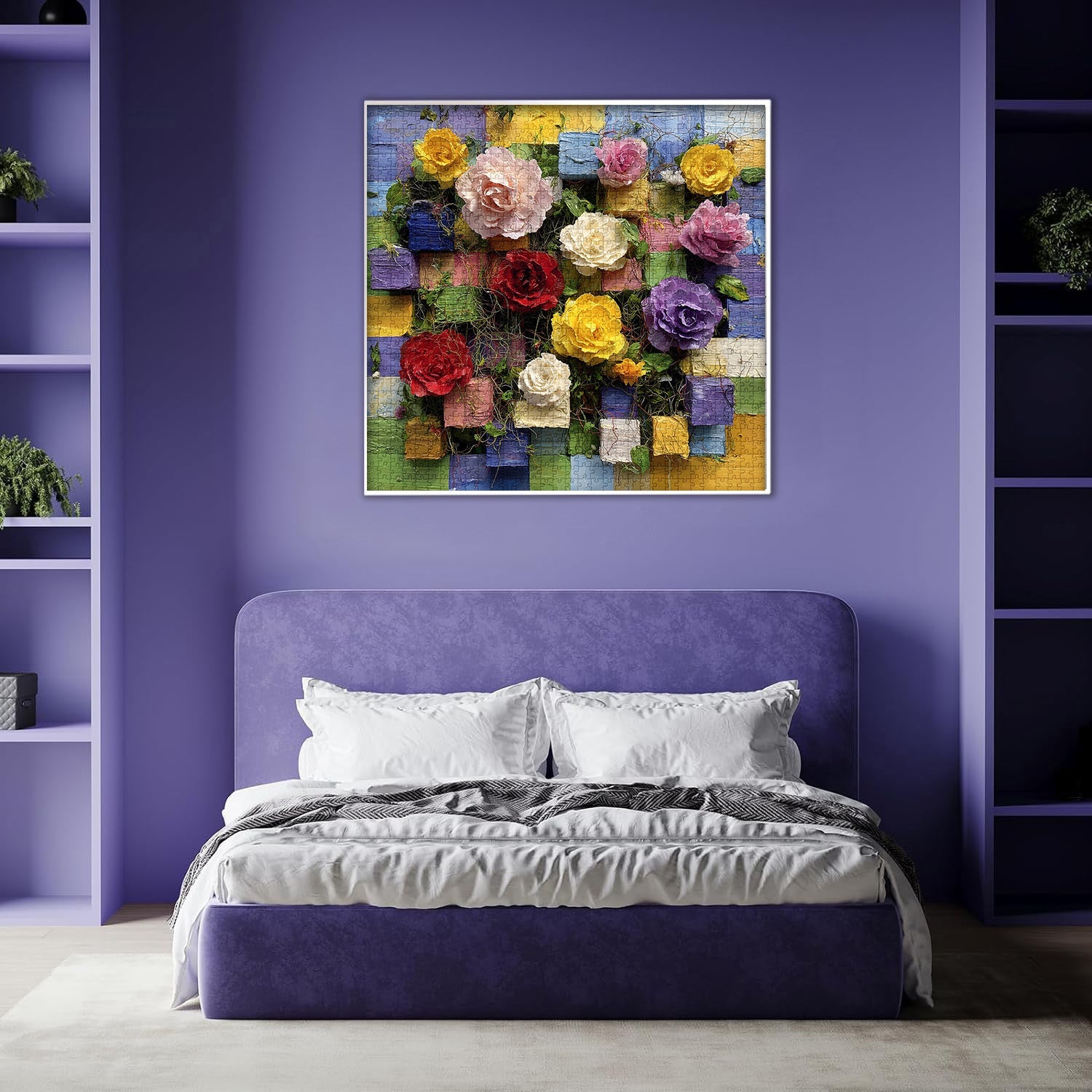 Roses Mosaic Jigsaw Puzzle 1000 Pieces
