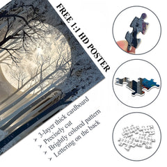 Rompecabezas del Reino Blanco Puro 1000 Piezas