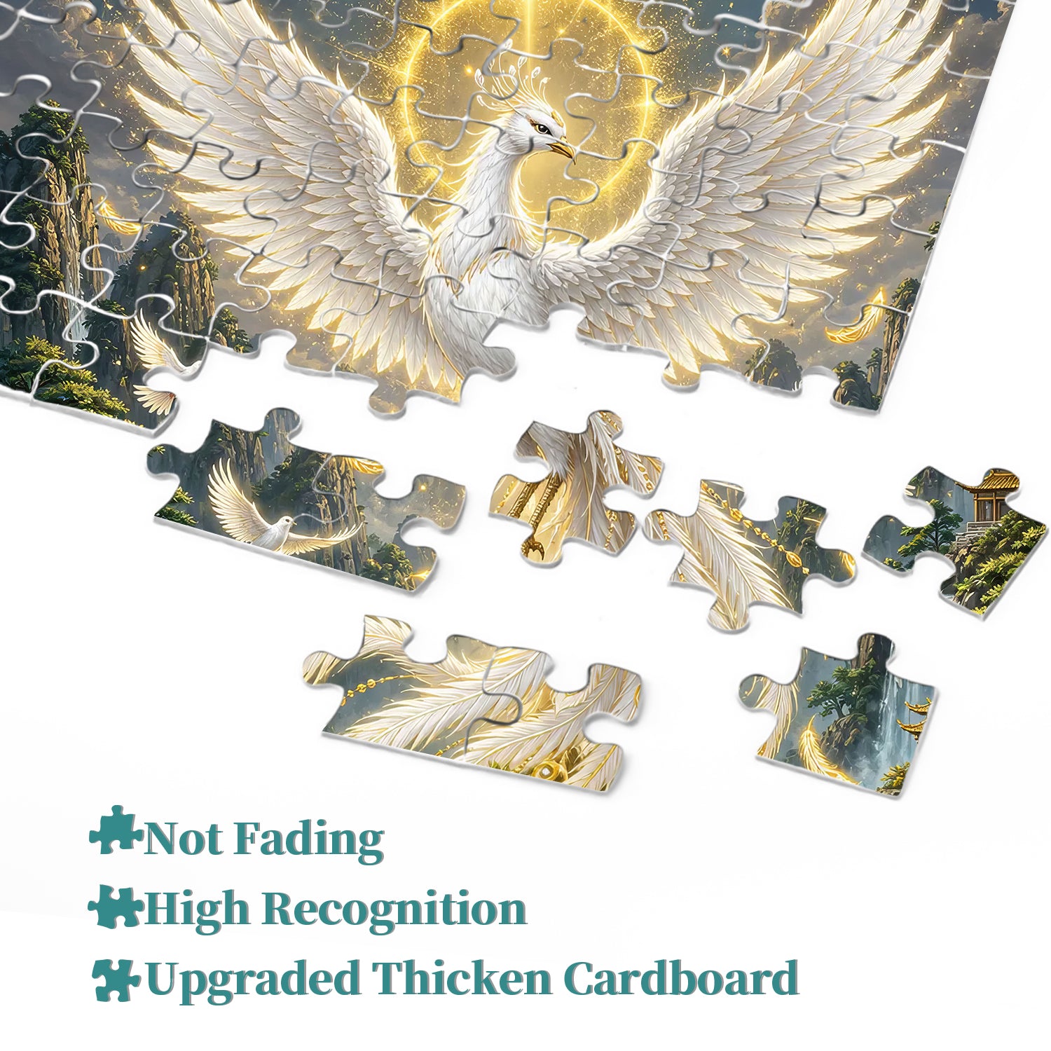 Oriental Divine Bird Painting Jigsaw Puzzle 1000 Pieces
