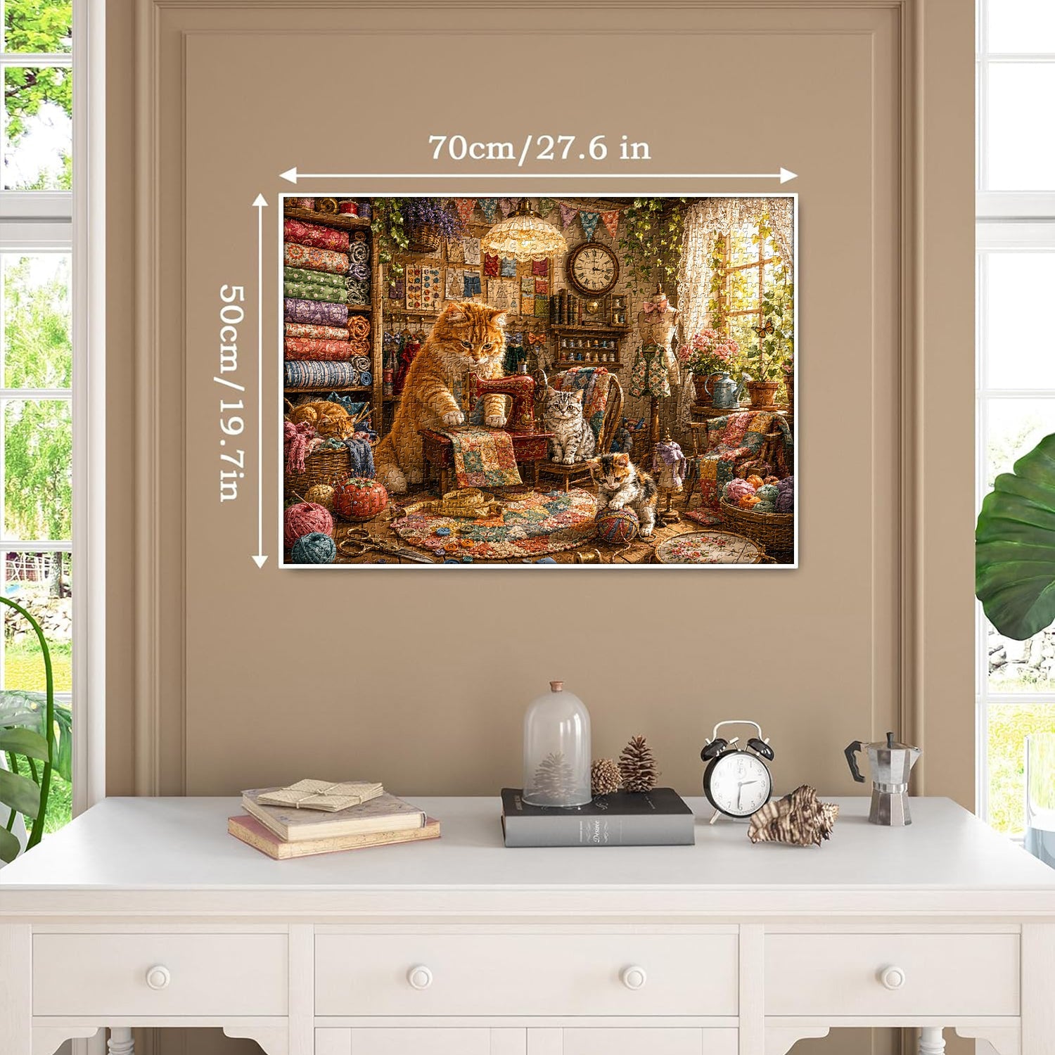 Puzzle da cucire Cat Cottage 1000 pezzi