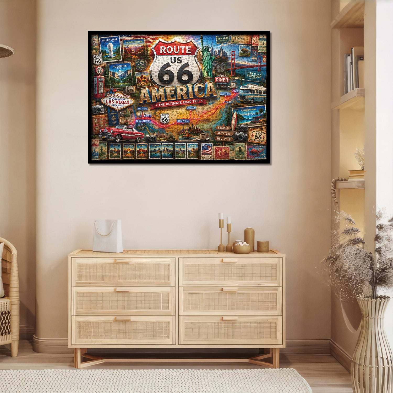 Route 66 Reisepuzzle 1000 Teile