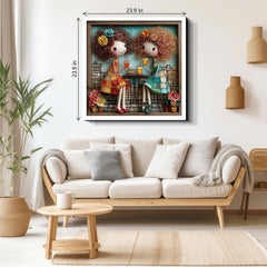 Sisters' Afternoon Tea Jigsaw Puzzle 1000 Pieces