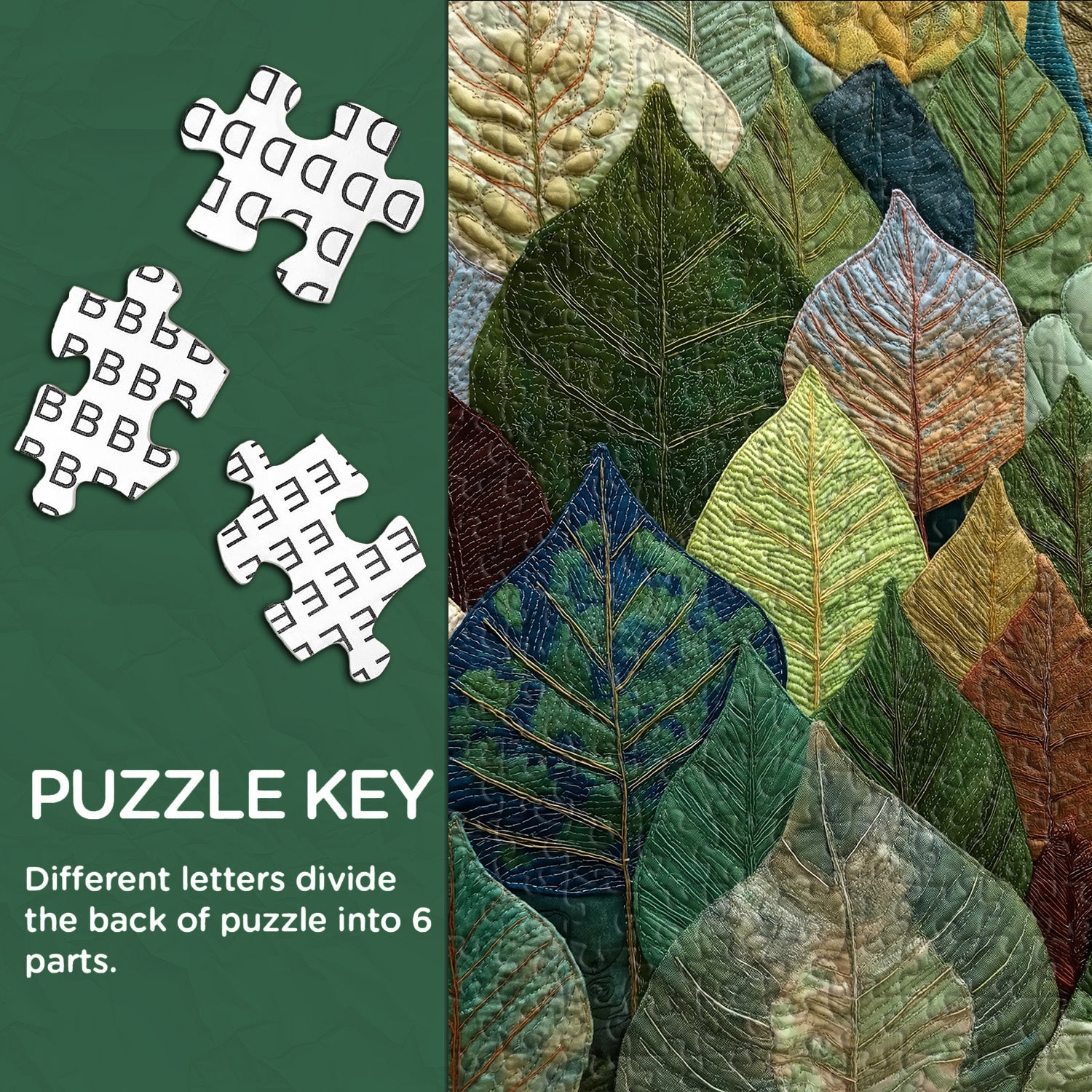 Weaving Leaf Collection Jigsaw Puzzle 1000 Pieces