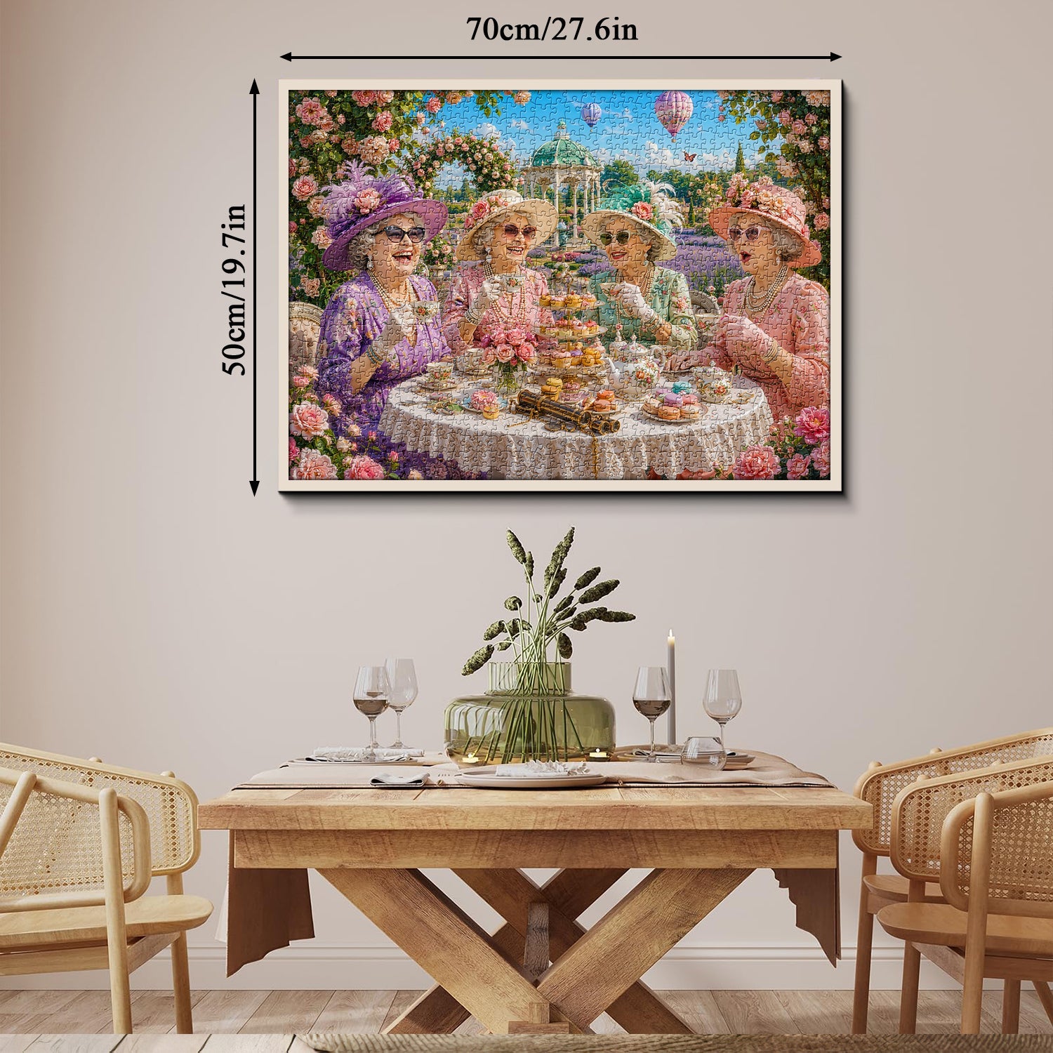 Garten-Teeparty-Puzzle 1000 Teile