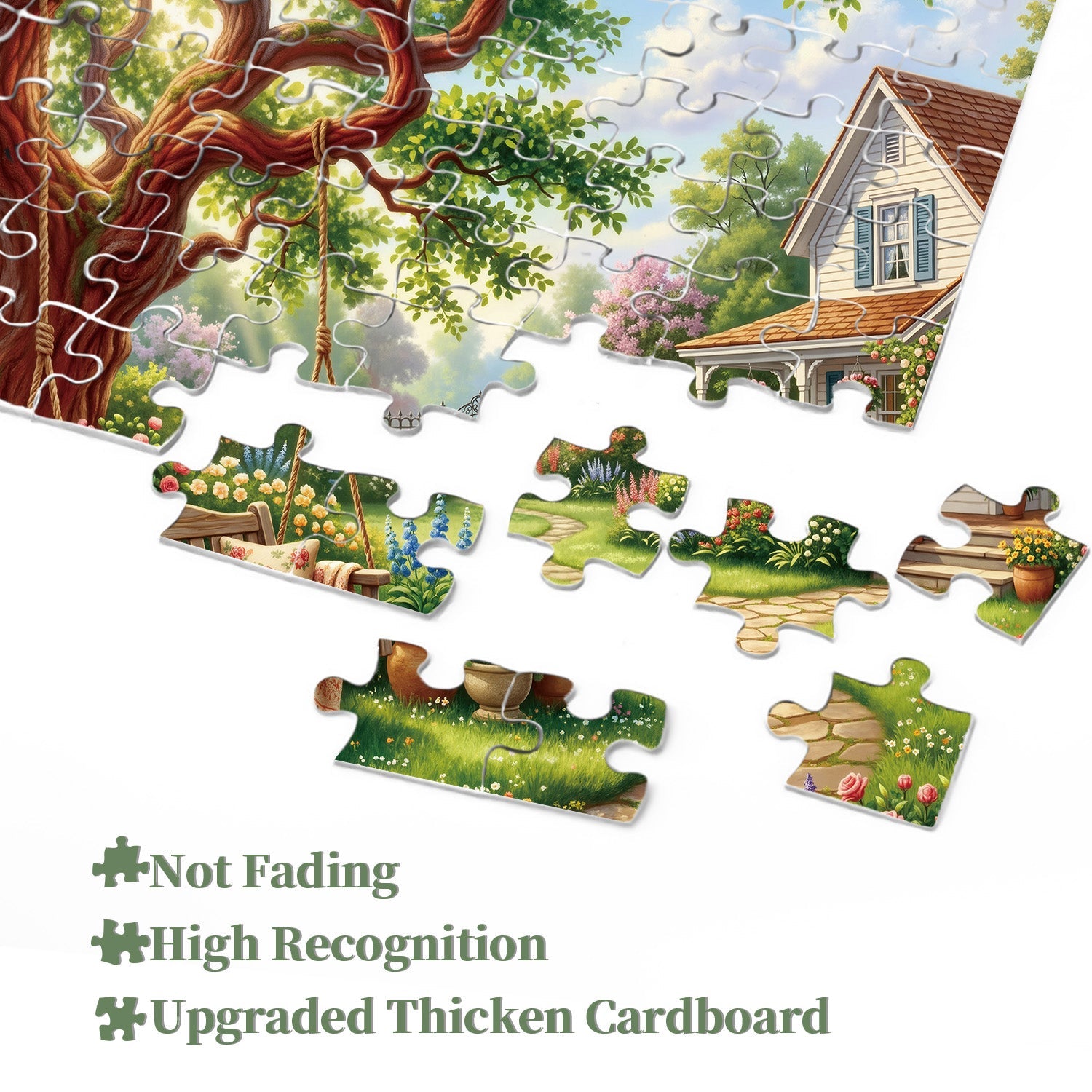 Sunny Swing Garden Jigsaw Puzzle 1000 Pieces