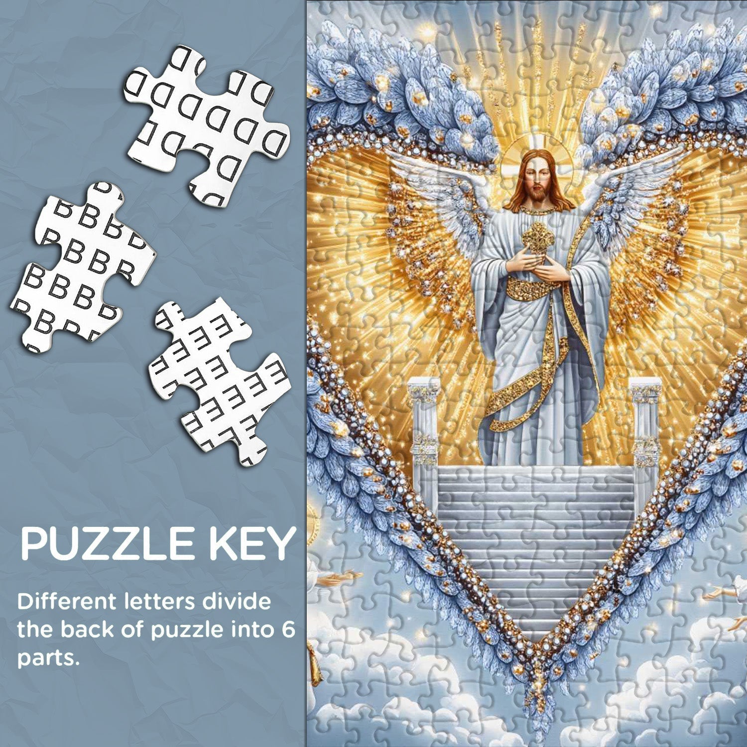 Divine Heart Radiance Jigsaw Puzzle 1000 Pieces