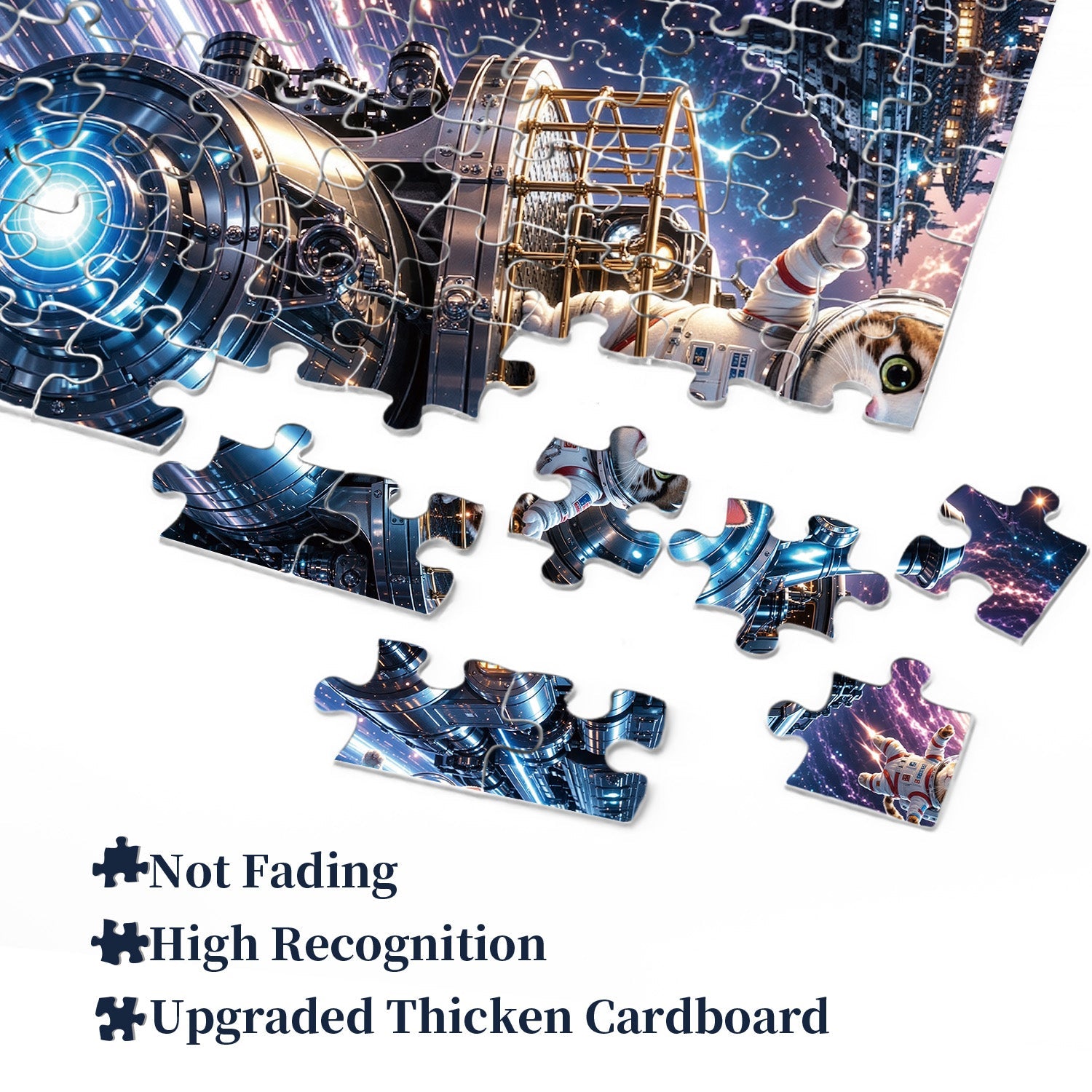 Puzzle del gatto cosmico 1000 pezzi
