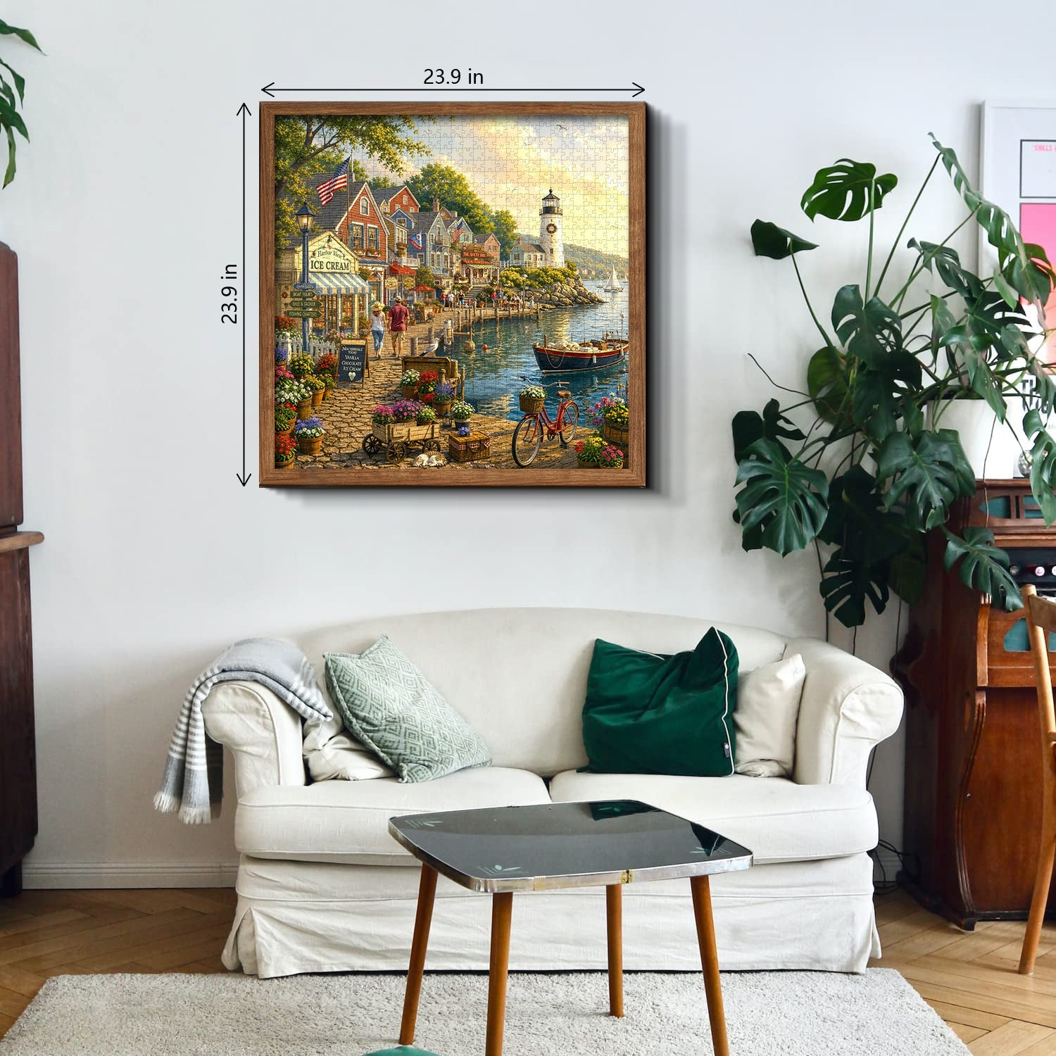 Village Harbor Jigsaw Puzzle 1000 Pieces