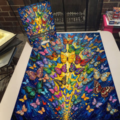 Colorful Butterfly Burst Jigsaw Puzzle 1000 Pieces