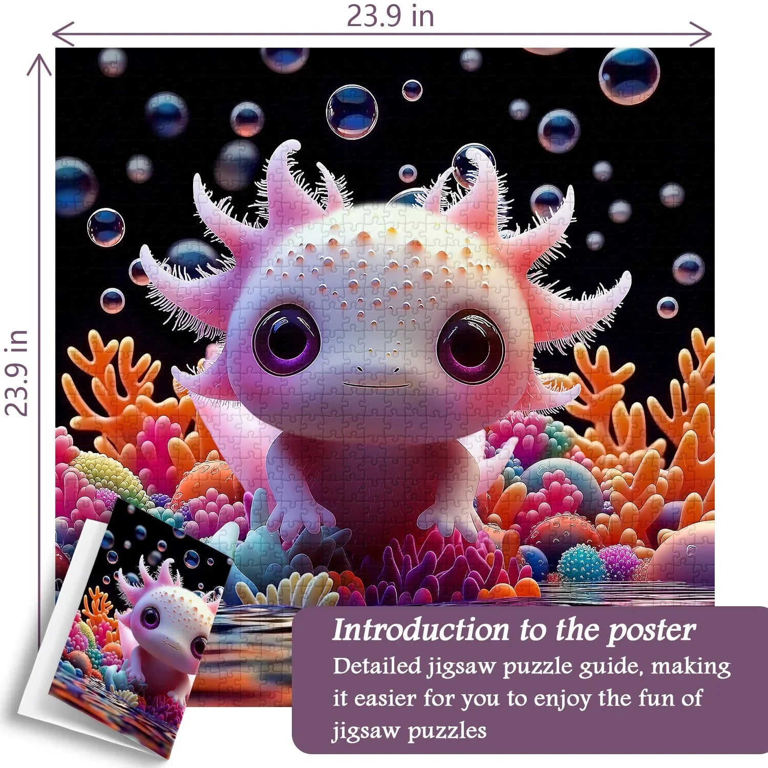 Cute Axolotl Jigsaw Puzzles 1000 Pieces
