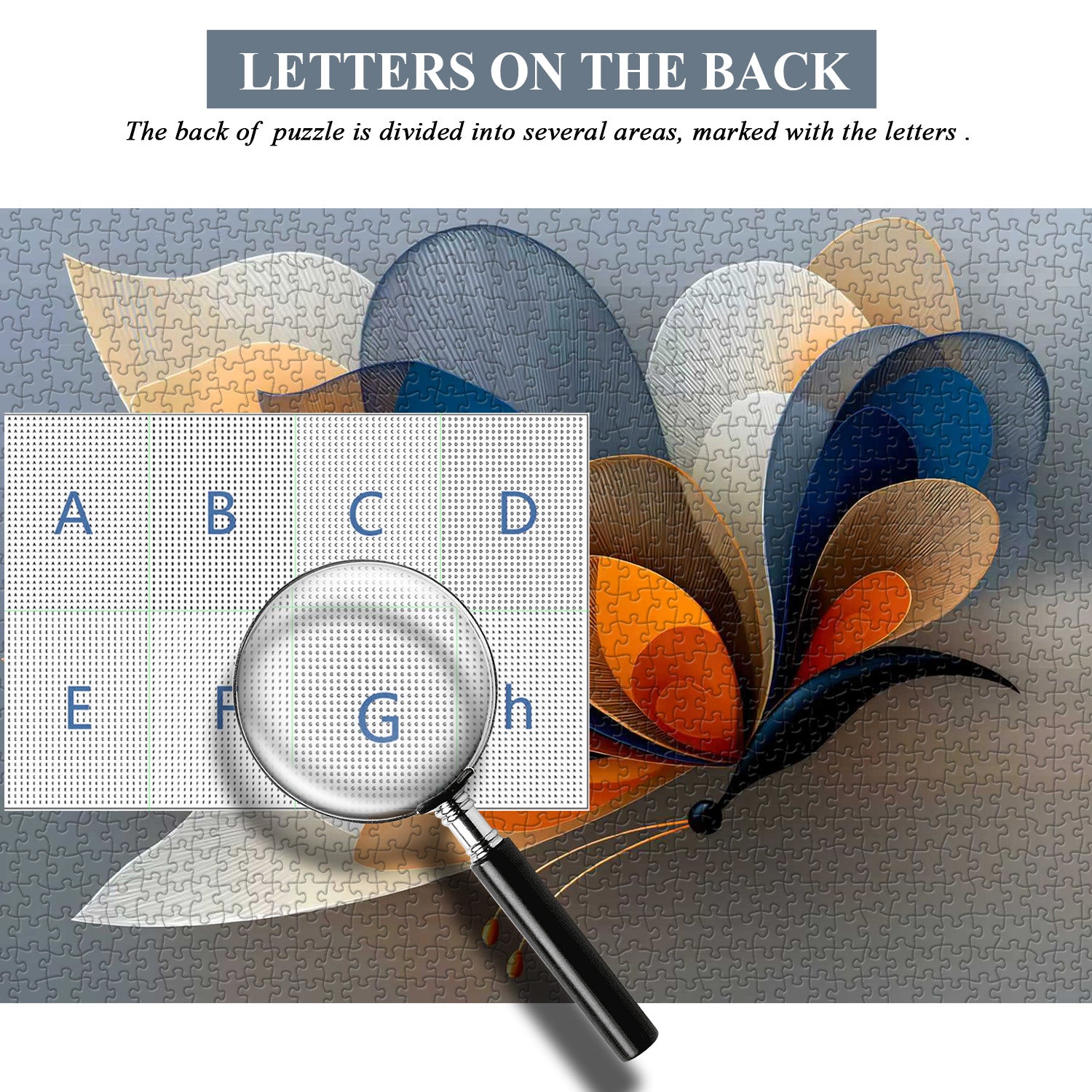 Rompecabezas abstracto de mariposas de 1000 piezas