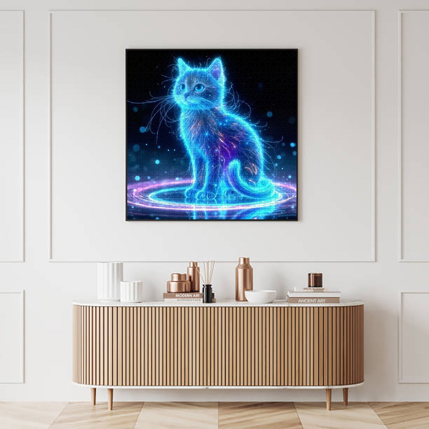 Puzzle de puzzle lumineux de chaton 1000 pièces