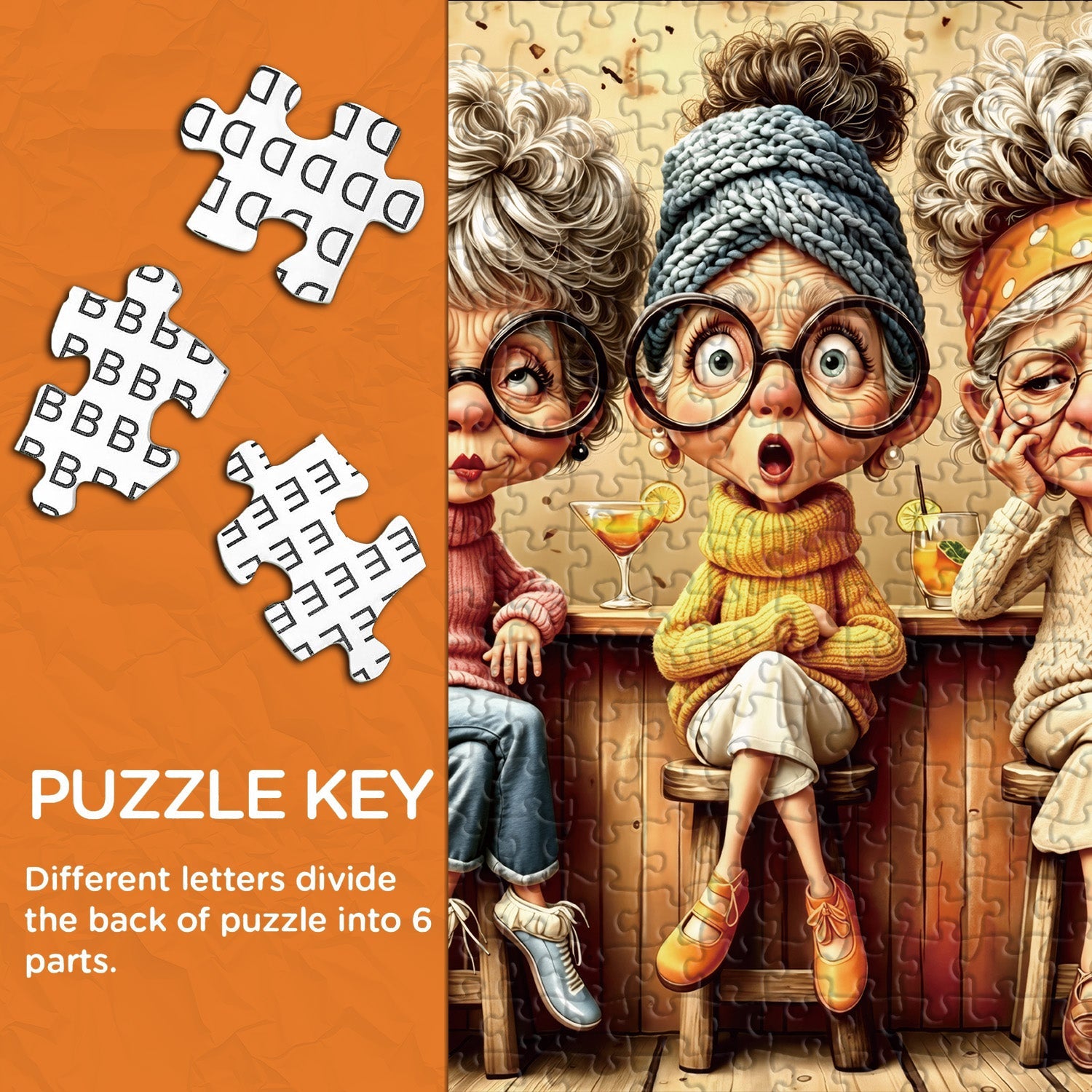 Tipsy Friends Jigsaw Puzzle 1000 Pieces