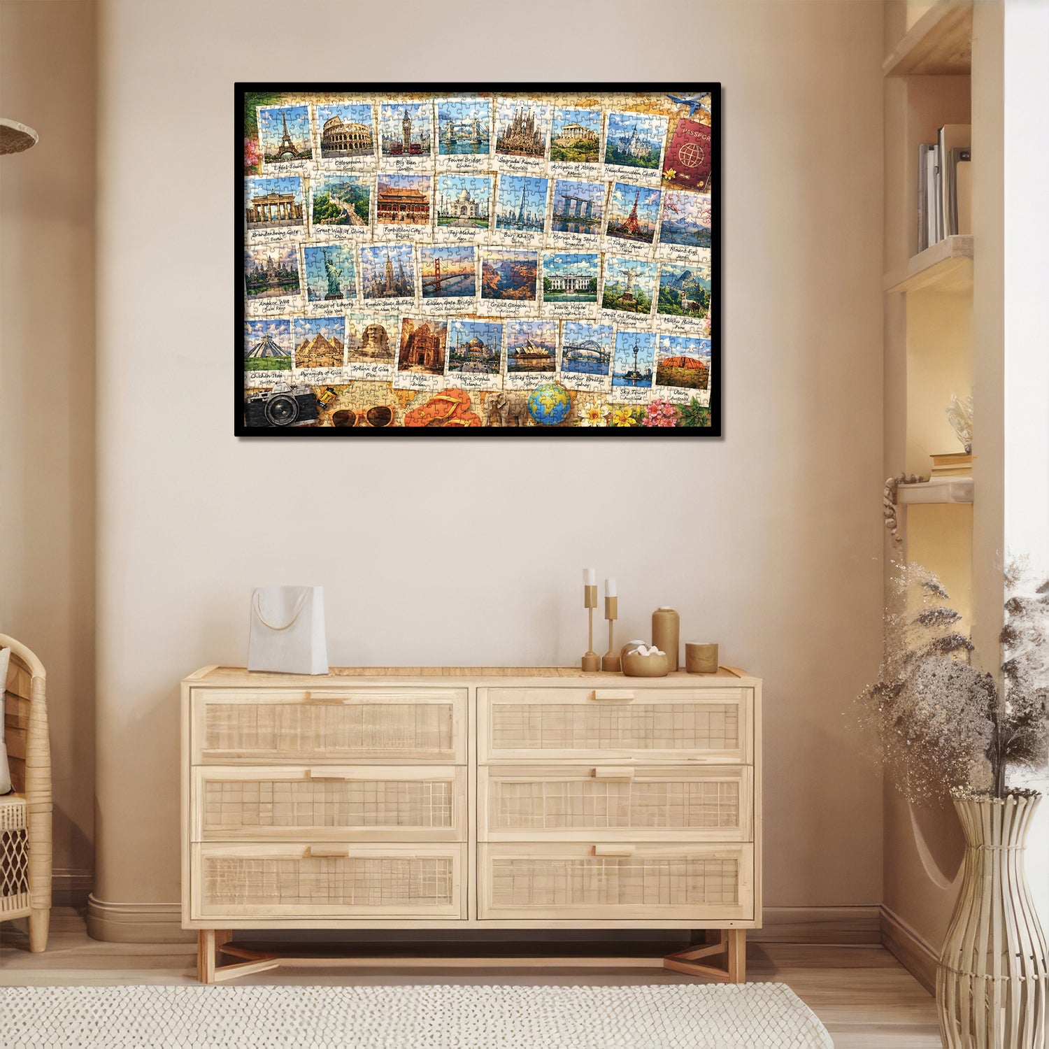 Puzzle „Sehenswürdigkeiten der Welt“ 1000 Teile