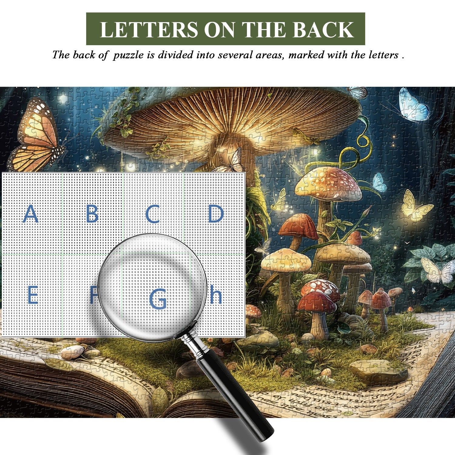 Fantasy Mushroom Book Jigsaw Puzzle 1000 Pieces