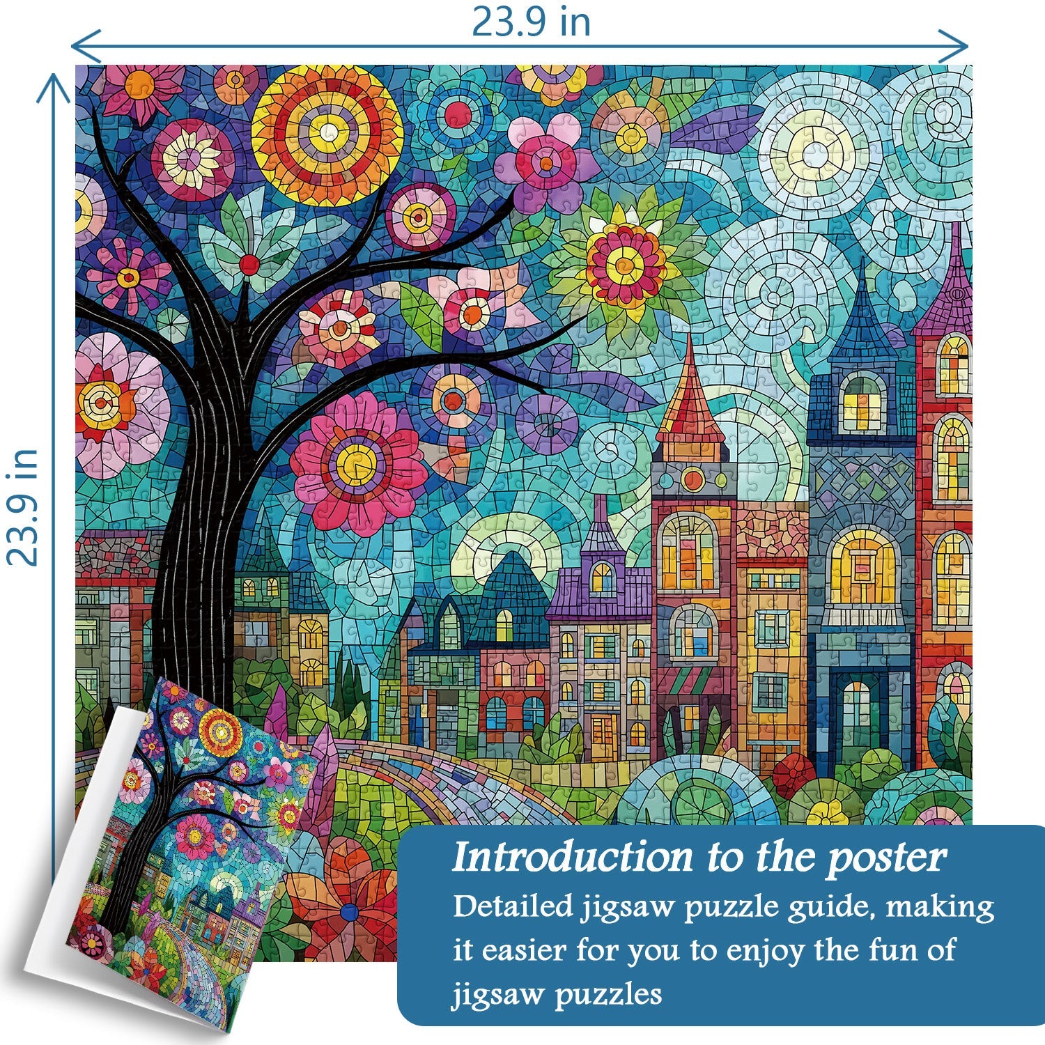 Blossom Town Jigsaw Puzzle 1000 Pieces