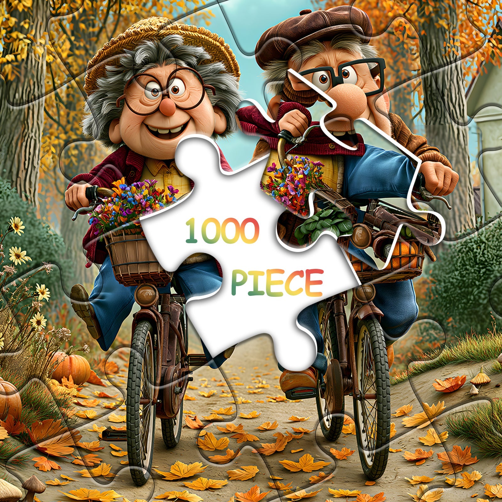 Puzzle Cavalcata d'Autunno Dorato da 1000 pezzi