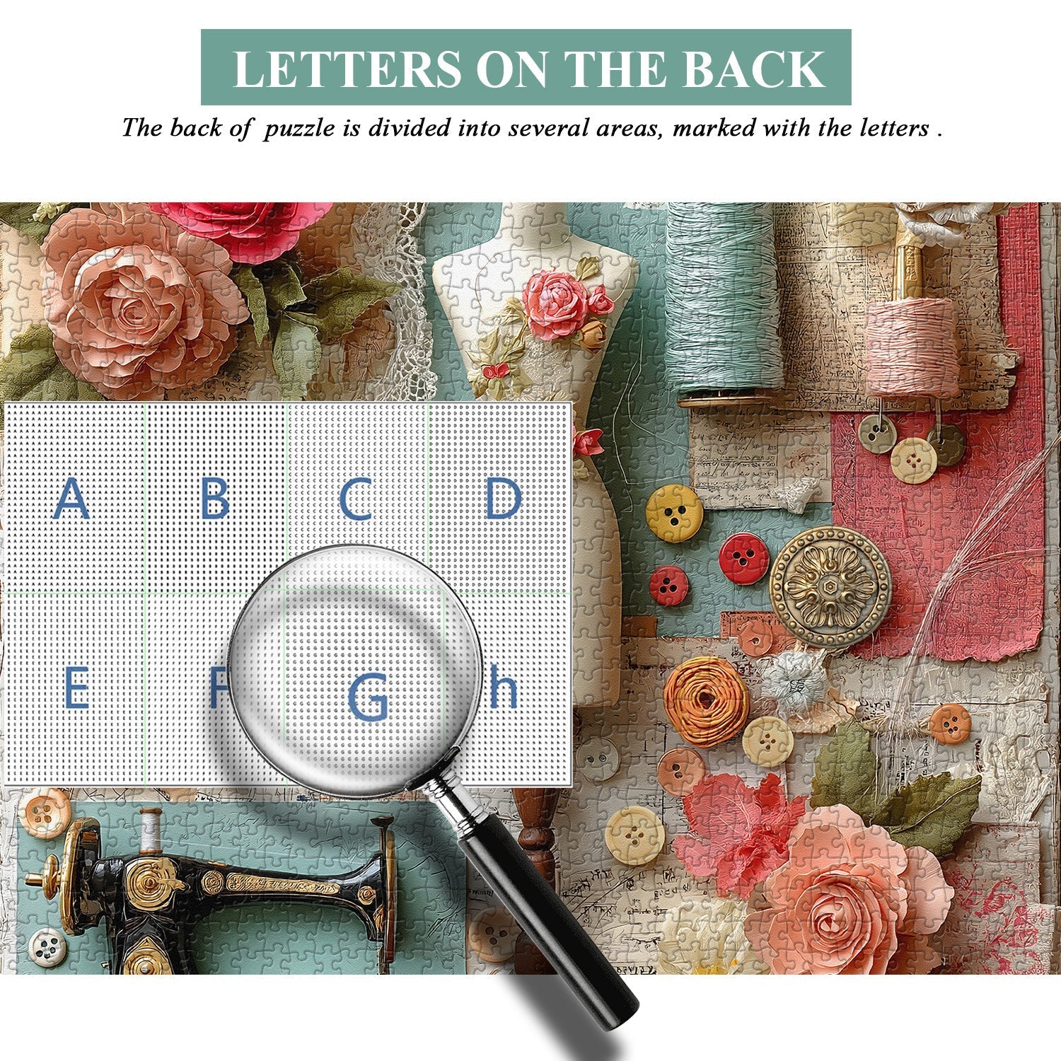 Floral Sewing Atelier Puzzle 1000 Teile