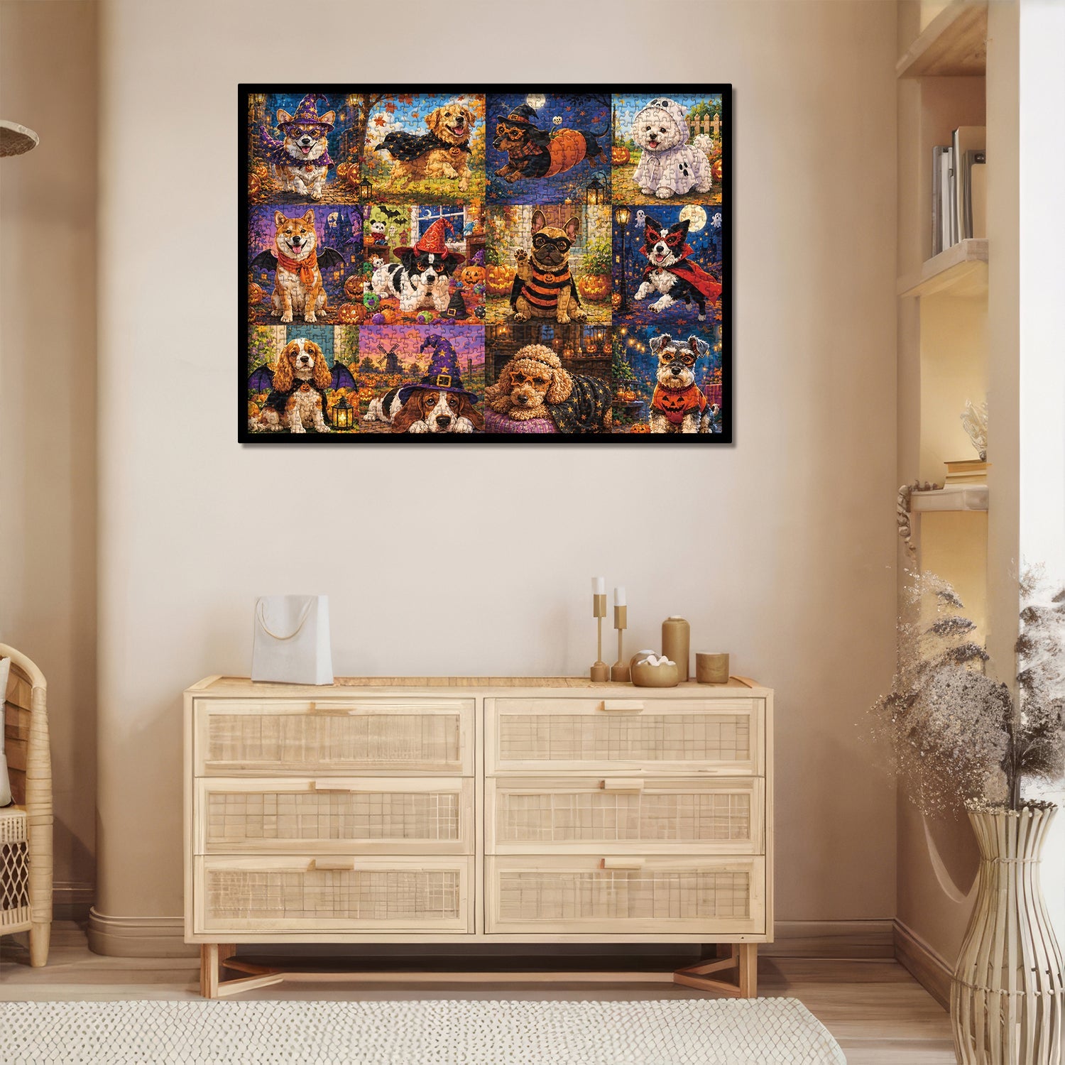 Halloween-Welpenparade-Puzzle, 1000 Teile