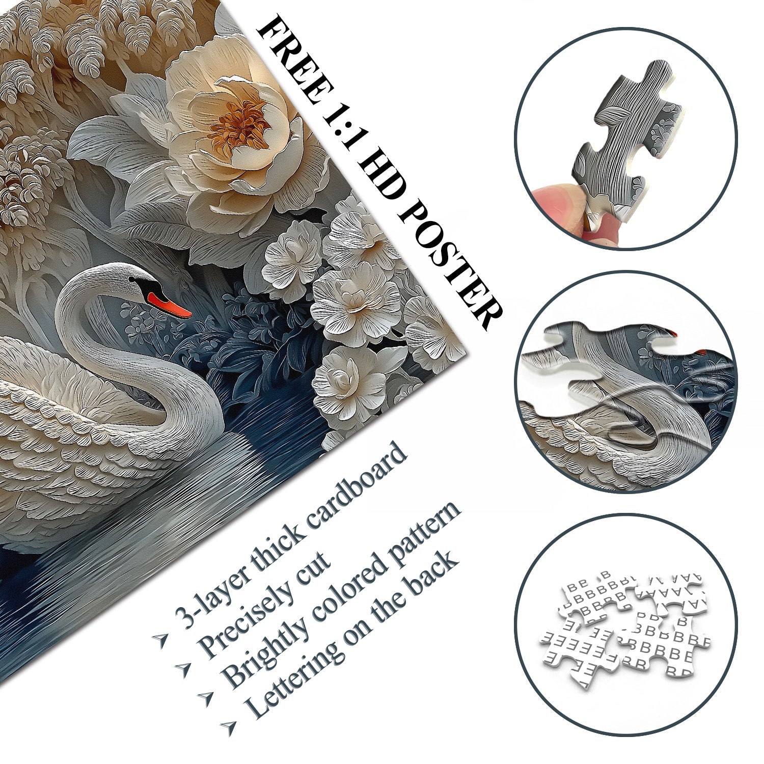 Swan Serenity Puzzle 1000 Teile